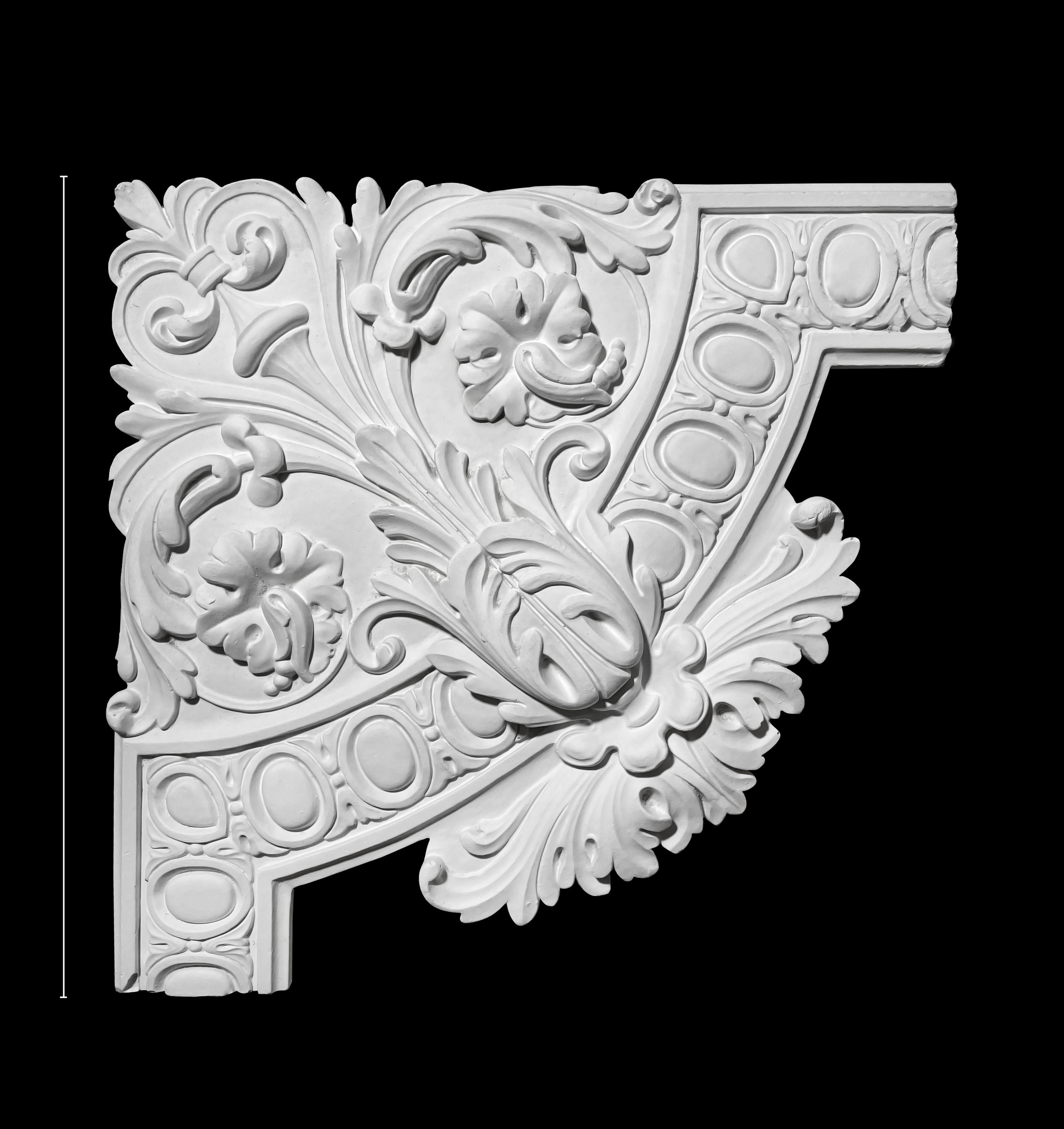 Corners. Plaster molding