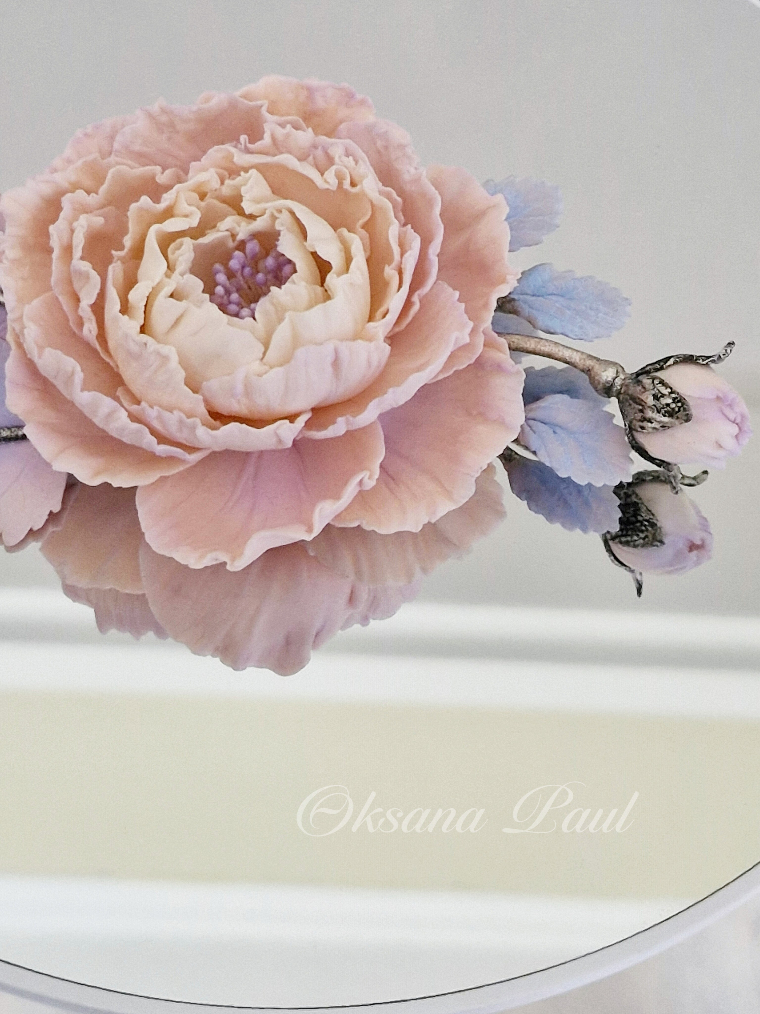 Броши с цветами / Blumen-Broschen ➜. Oksana Paul-Gardinen-Design Oksana Paul ✧ Art of Gardinen & Textile Design ✧ Polymer Clay Art & Handmade Creatures