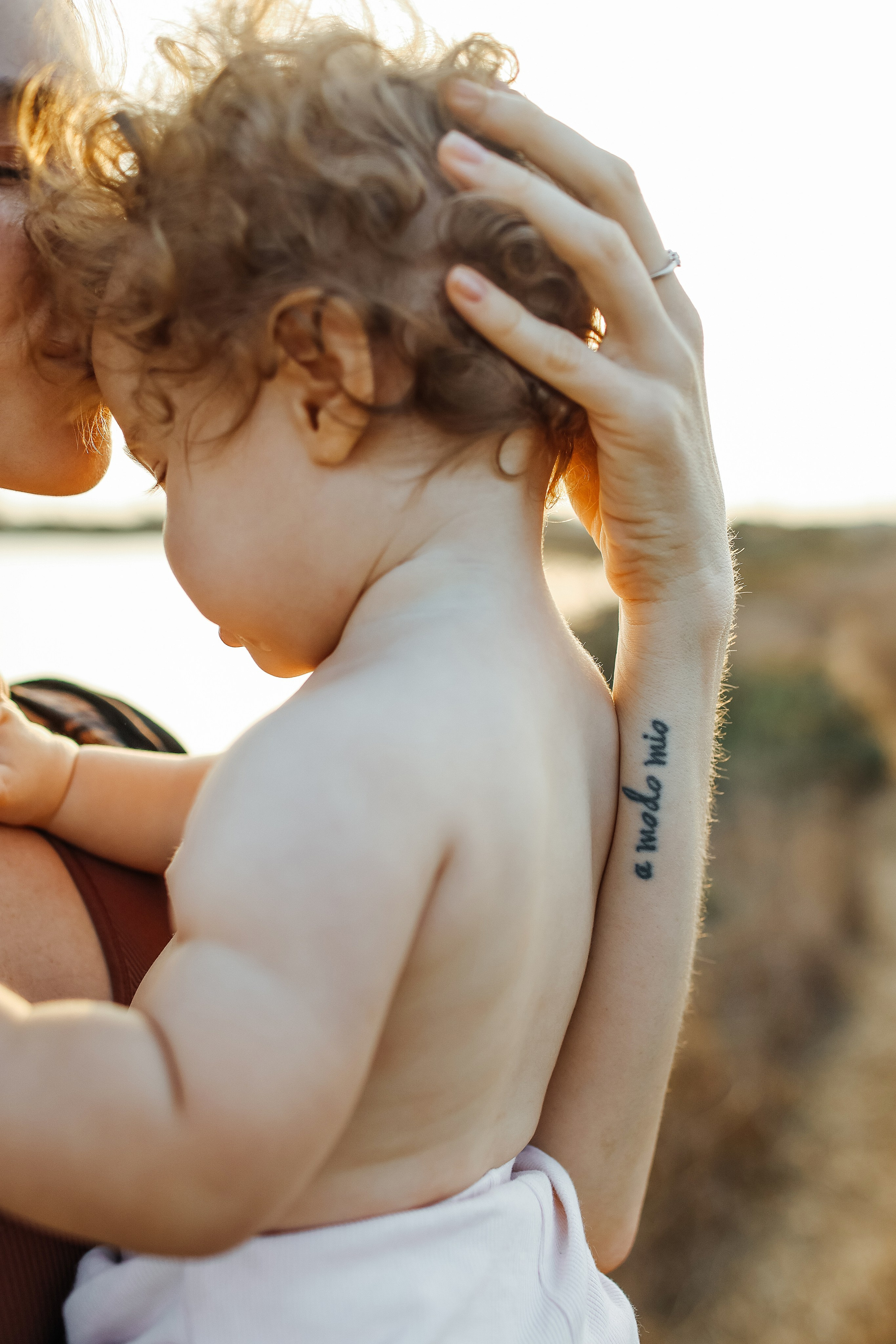 Little curls in Atlit. Family photographer in Israel