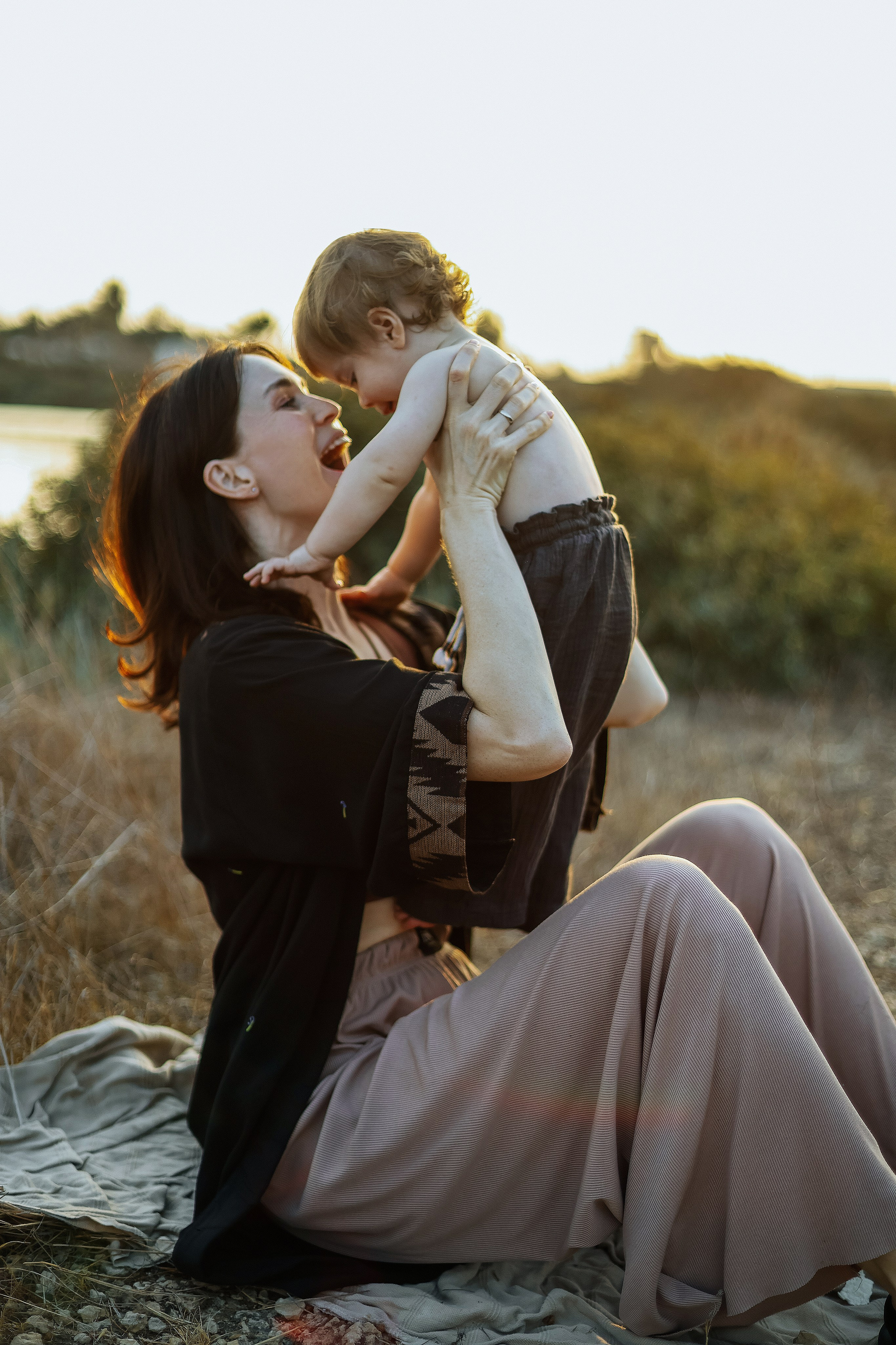 Little curls in Atlit. Family photographer in Israel