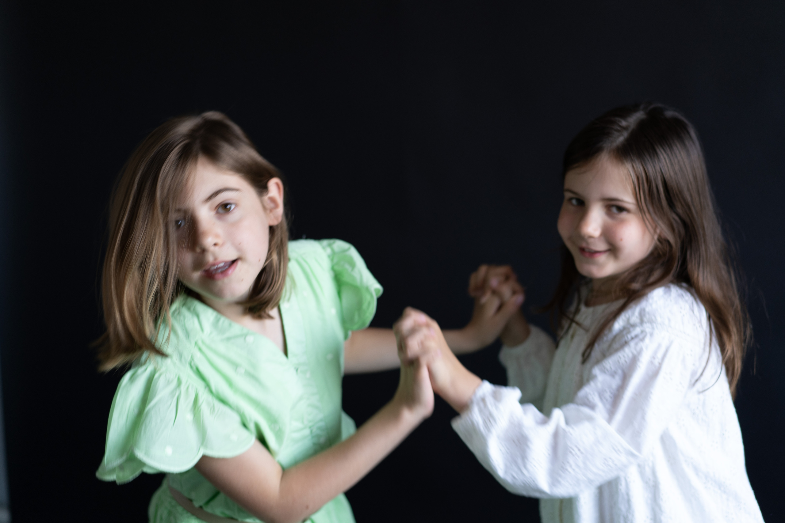 Kids-models Tiana en Tess. Tatyana Van Hedent een fotograaf te Zele, Oost-Vlaanderen