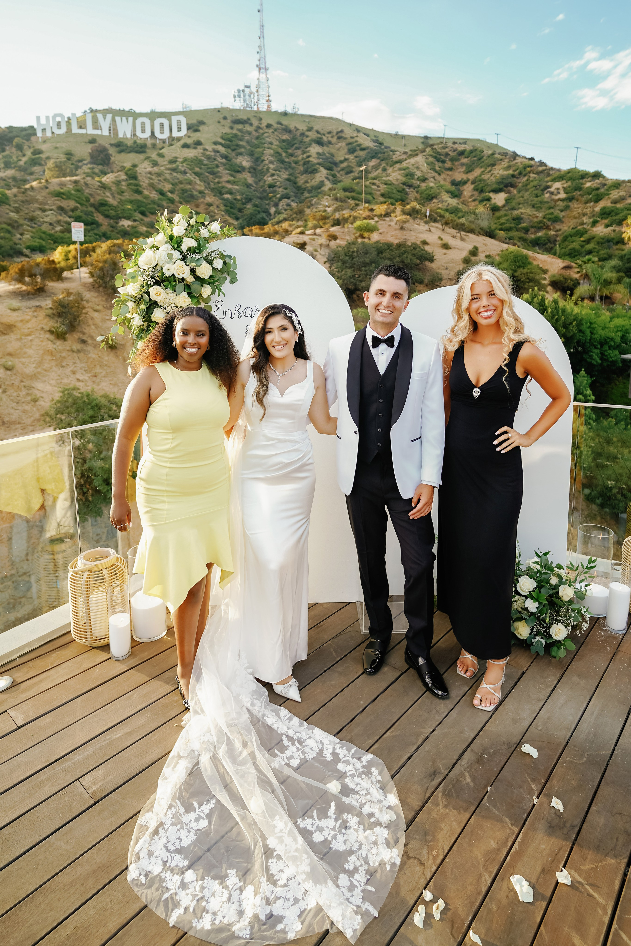 Wedding at the Hollywood Sign Venue, Los Angeles, California. Wedding Photography & Videography Team in California, Los Angeles, San Francisco, San Diego and Travel