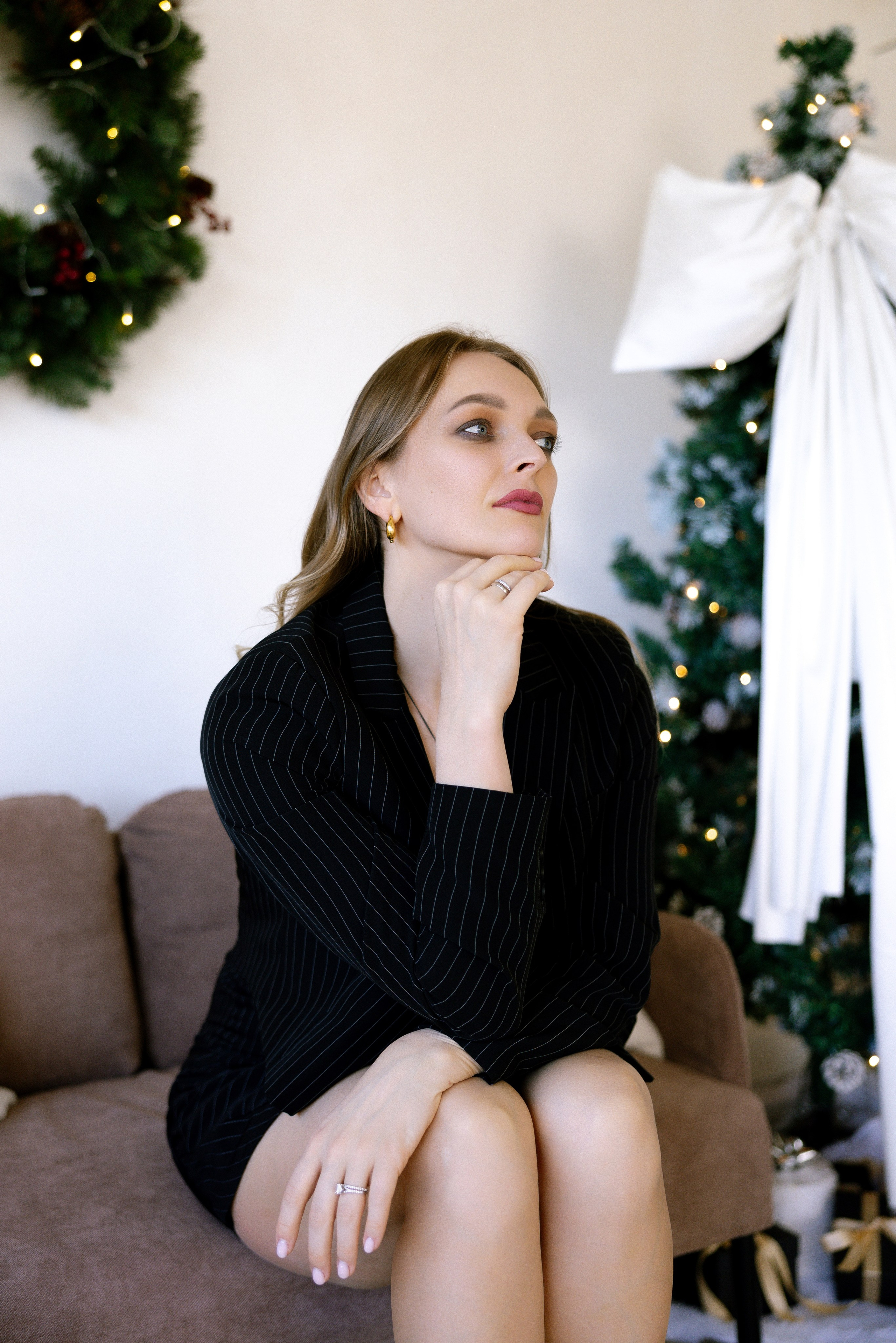 Christmas Family Photoshoot. Photographer Anastasia Nagibina