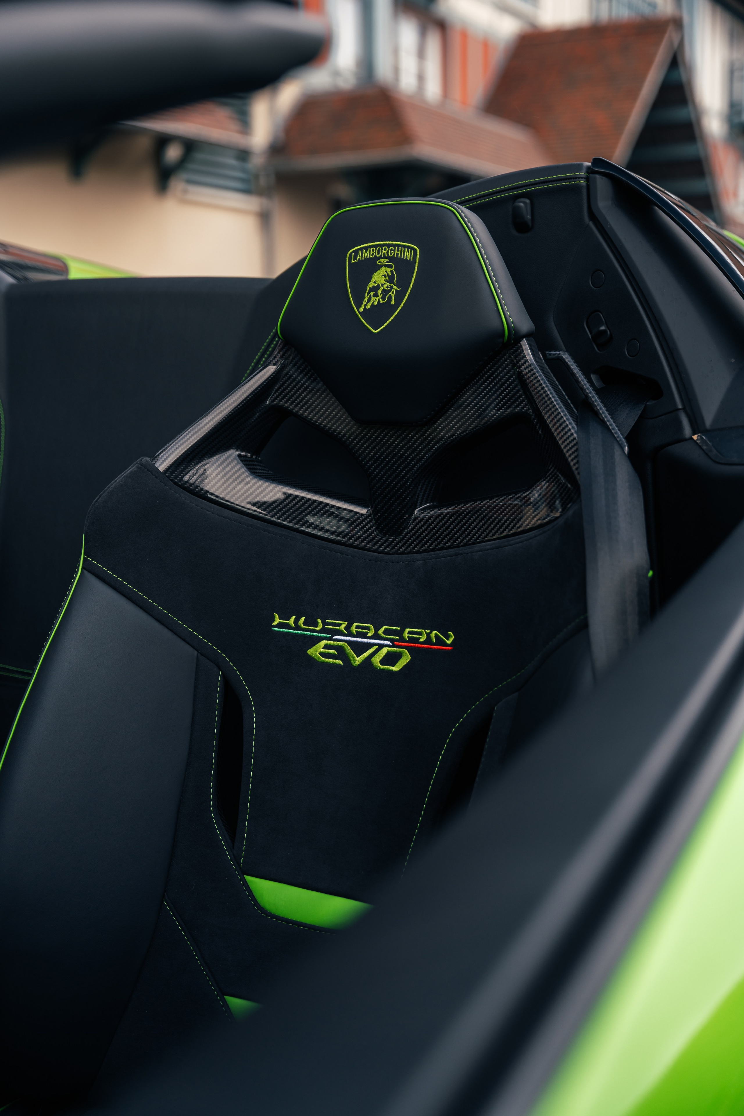 Lamborghini Huracan Evo Spyder. Photographe de voitures à Paris — Vitalii Motruk