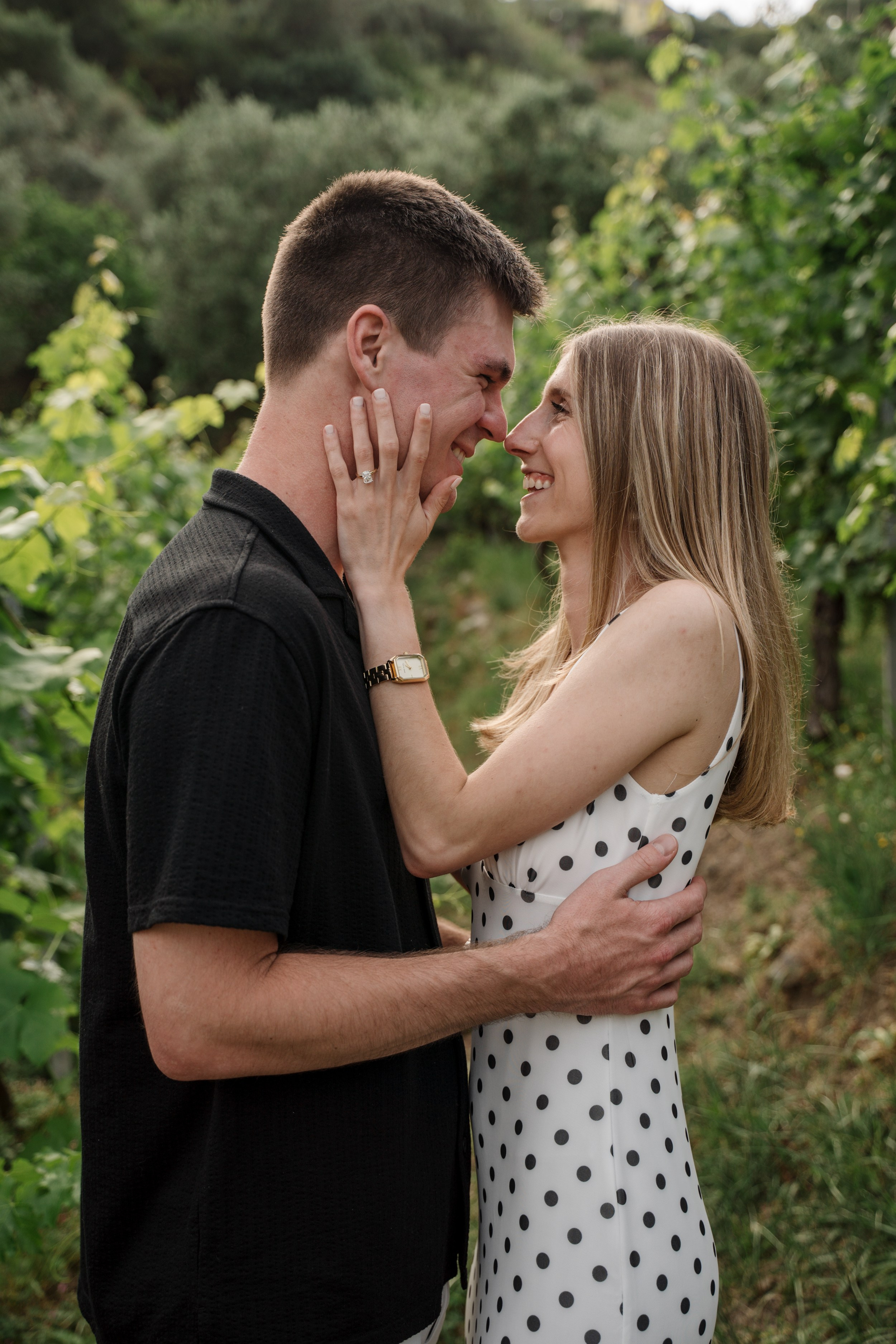 Secret Proposal at a Winery. Lake Como Proposal Photographer | Surprise Proposals & Engagements