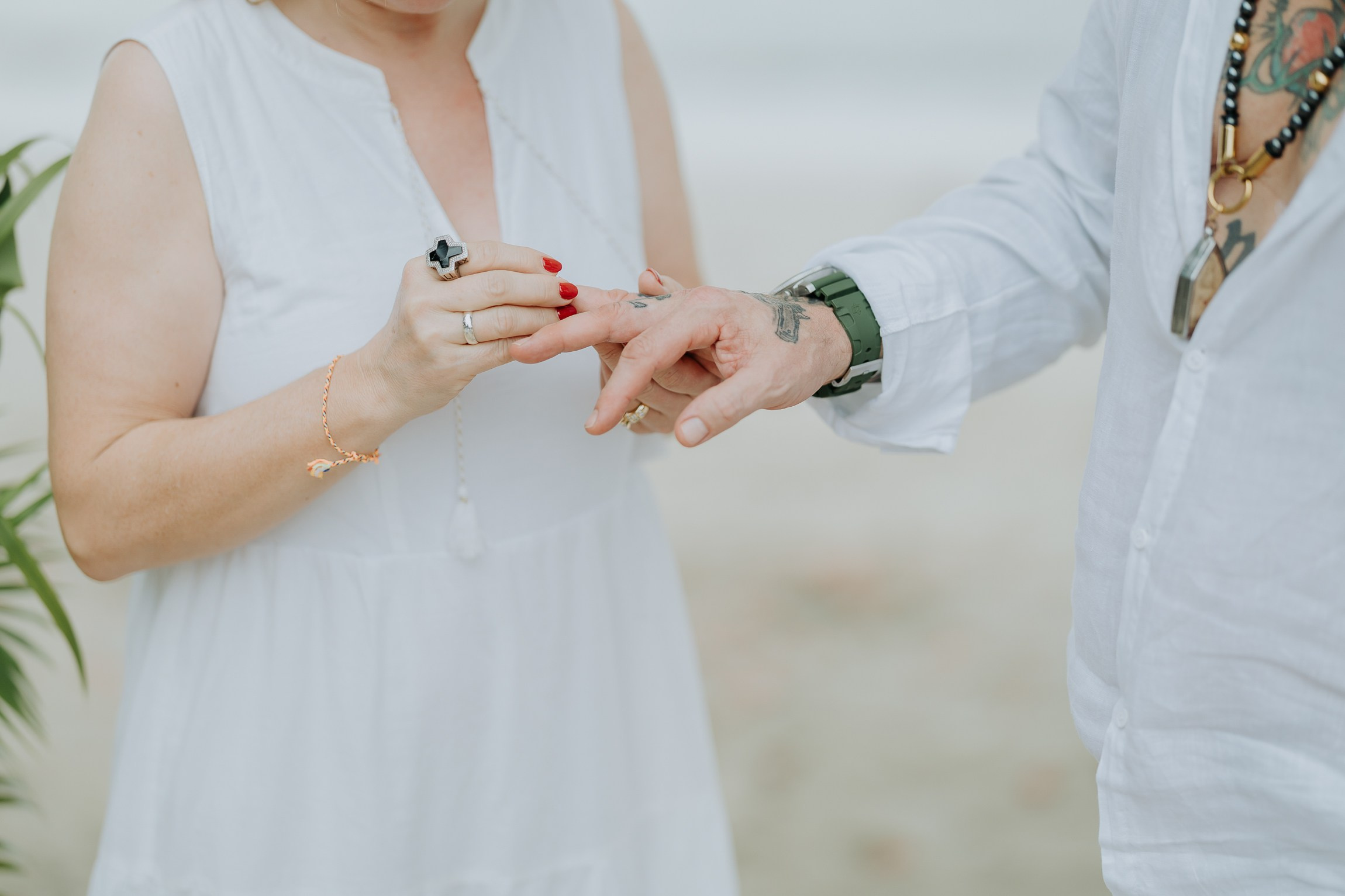 Simone & Matthias Peter. Buddhist blessing wedding Ceremony on Koh Samui, Thailand