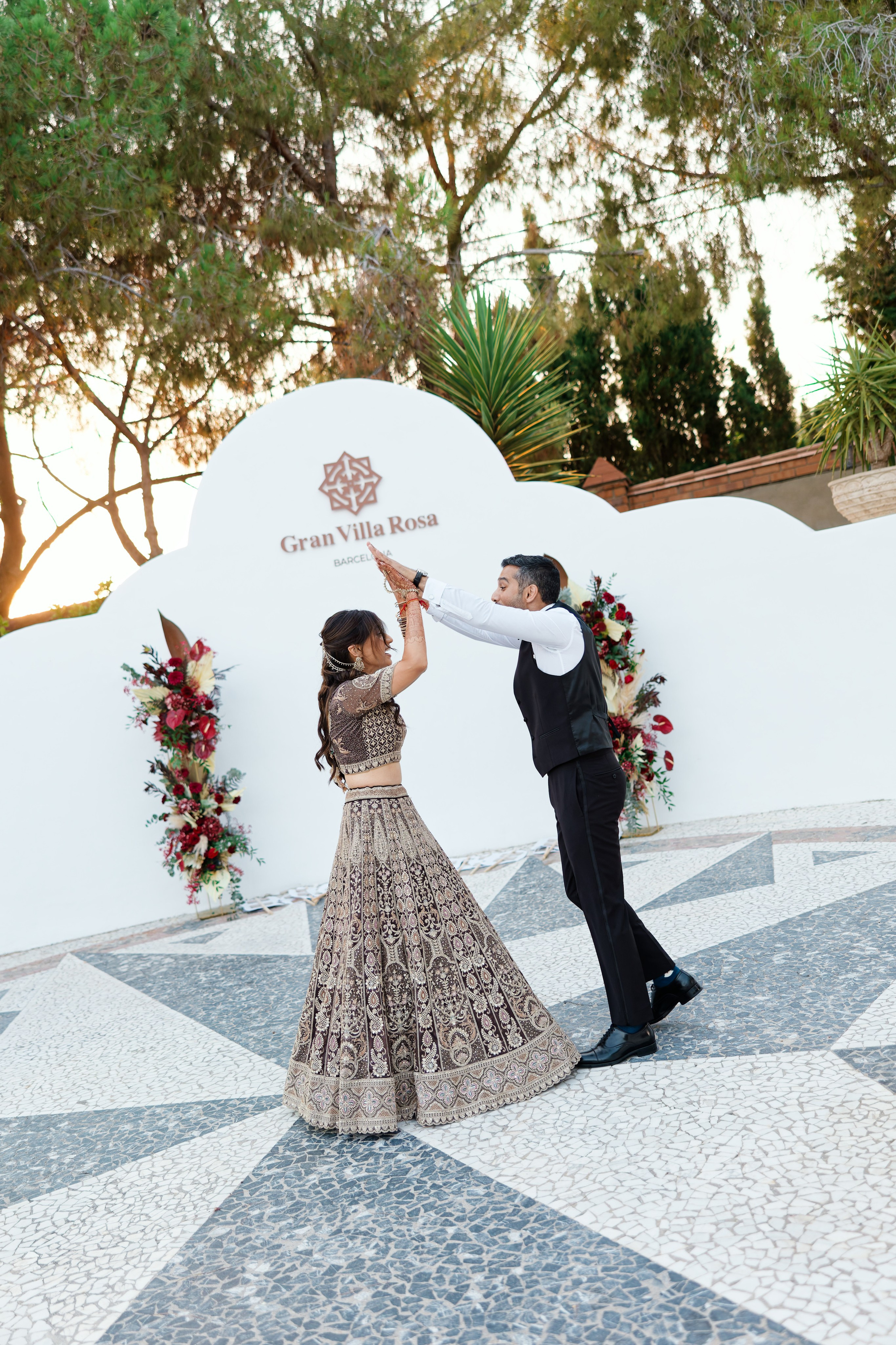 Indian wedding at Gran Villa Rosa, Barcelona