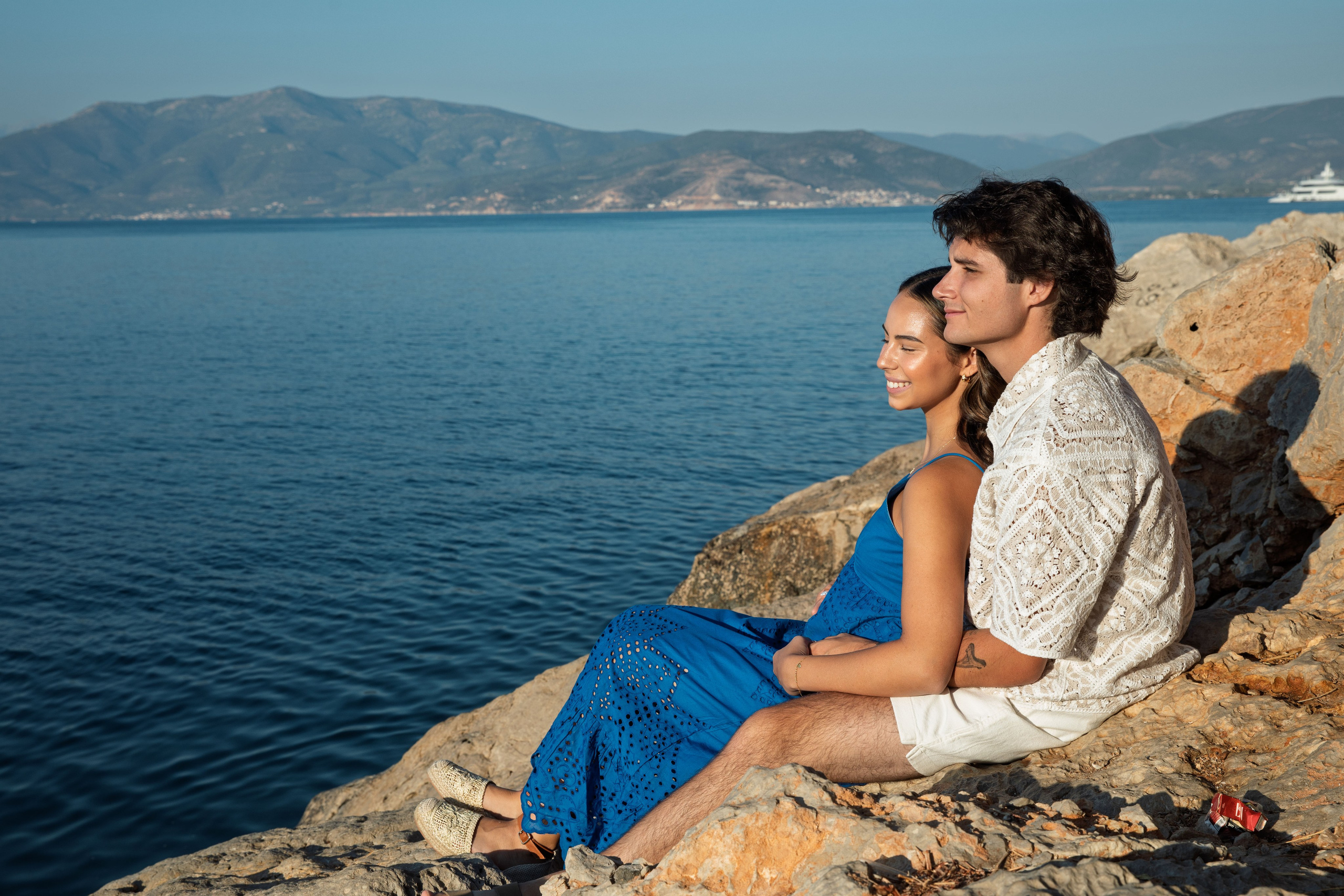 Evan & Sofia (USA). Photographer Anya Khasapi. Nafplio, Greece