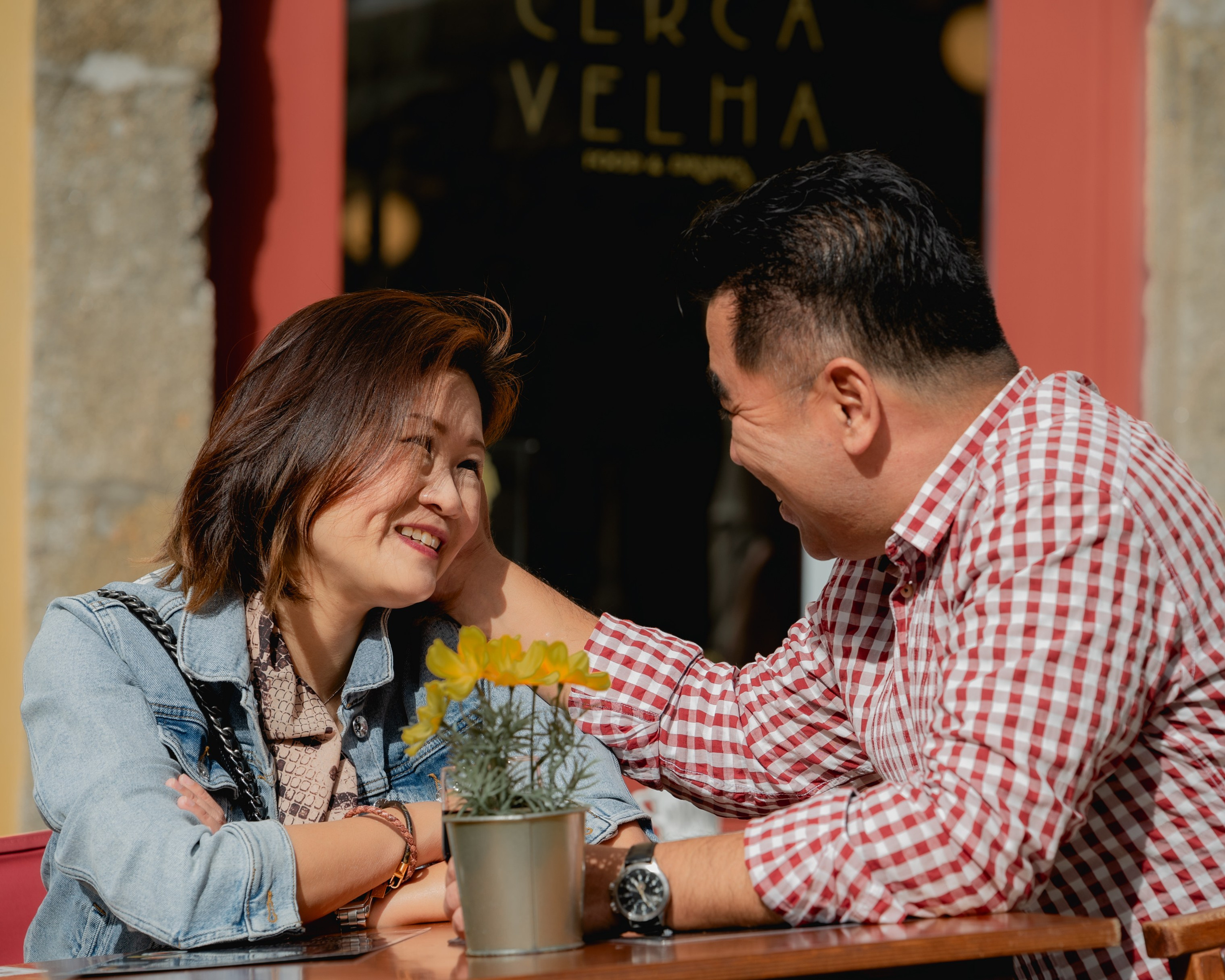 YOKE and ALFRED. Walking in Porto after the rain. Anastasiia Antoniuk portrait, family and couple photographer, Portugal