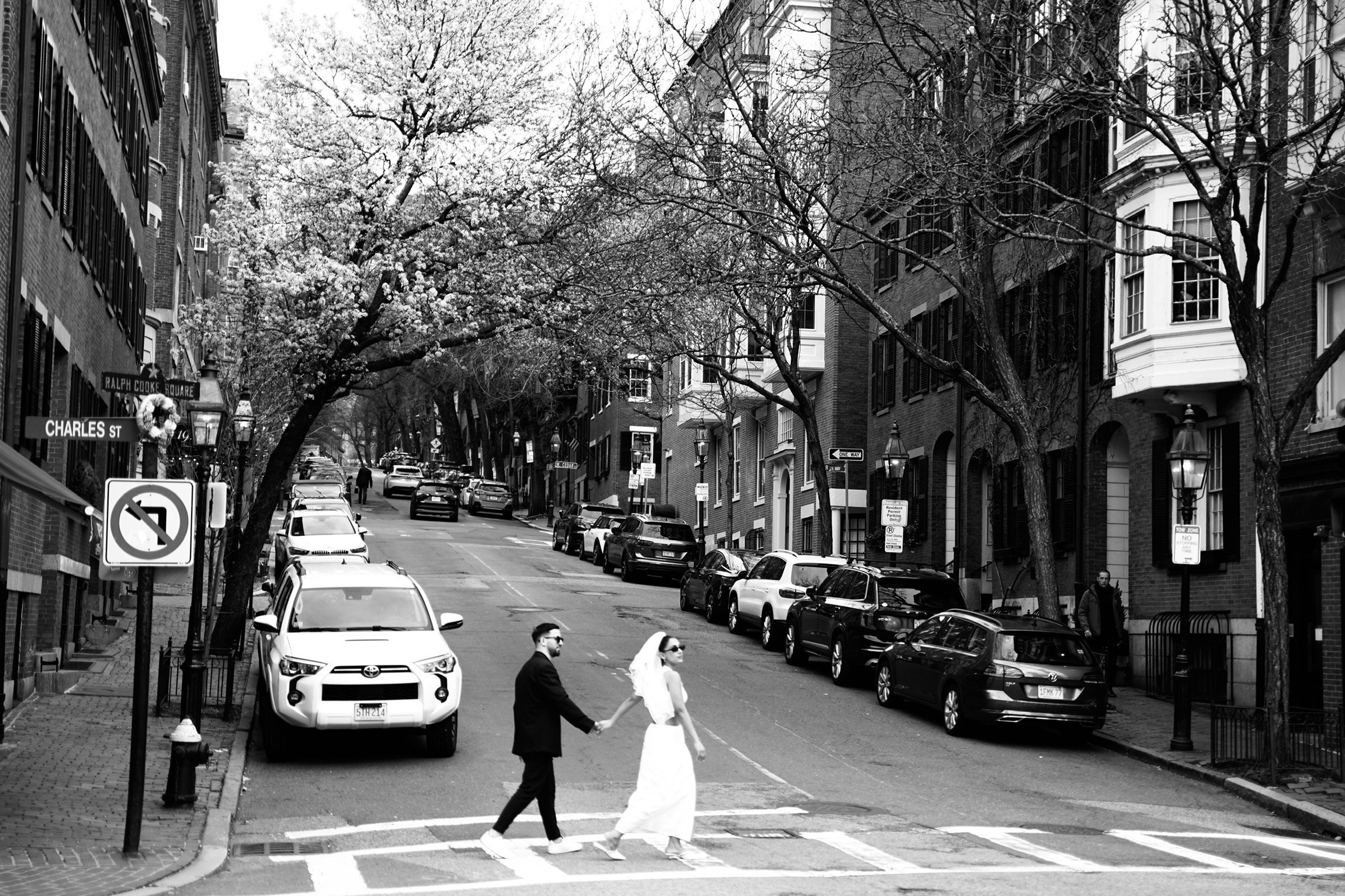Siri and Aaron at Beacon hill. Stefanovich Photography | Boston, MA