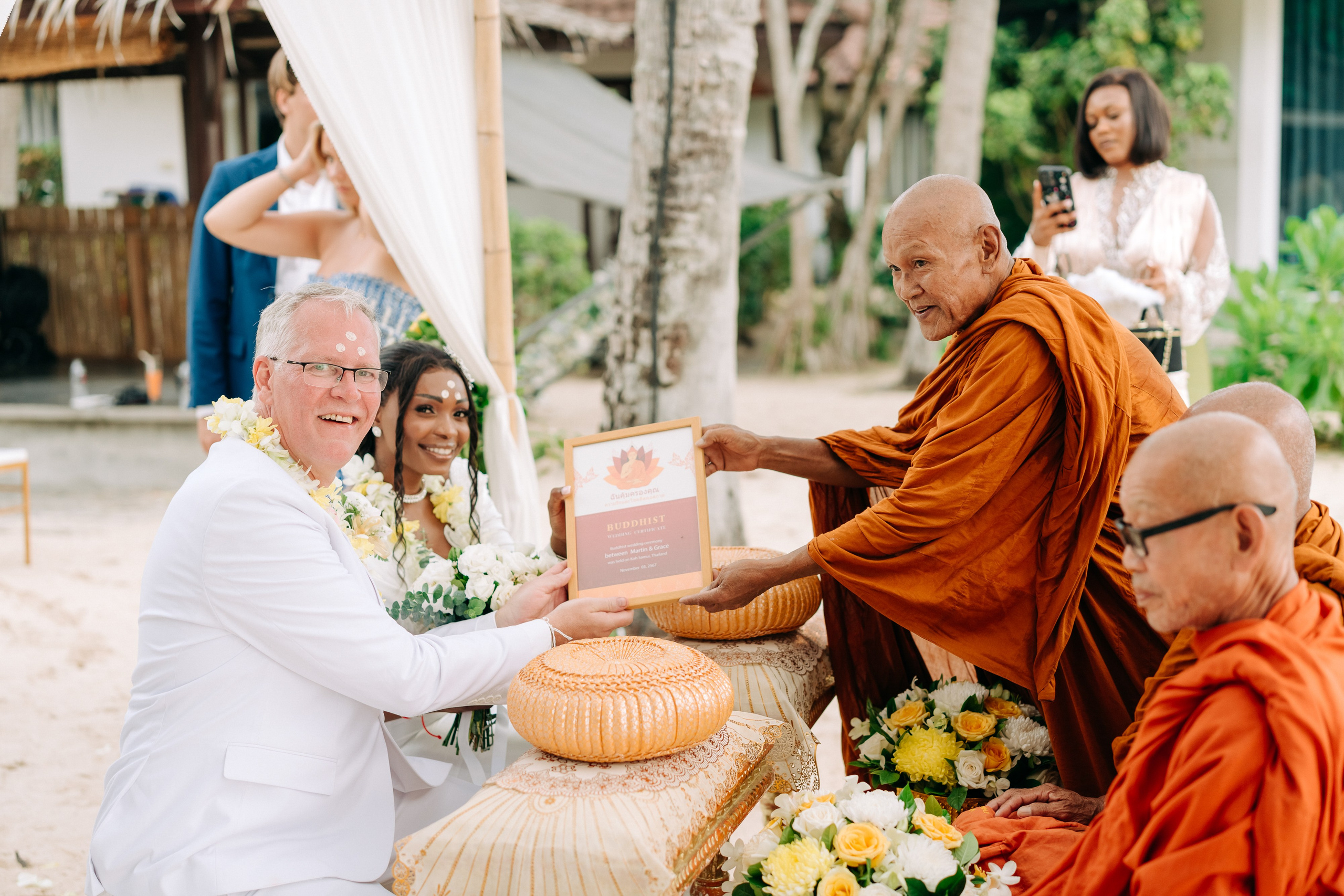 Photo. Буддийская свадебная церемония на Самуи, Таиланд
