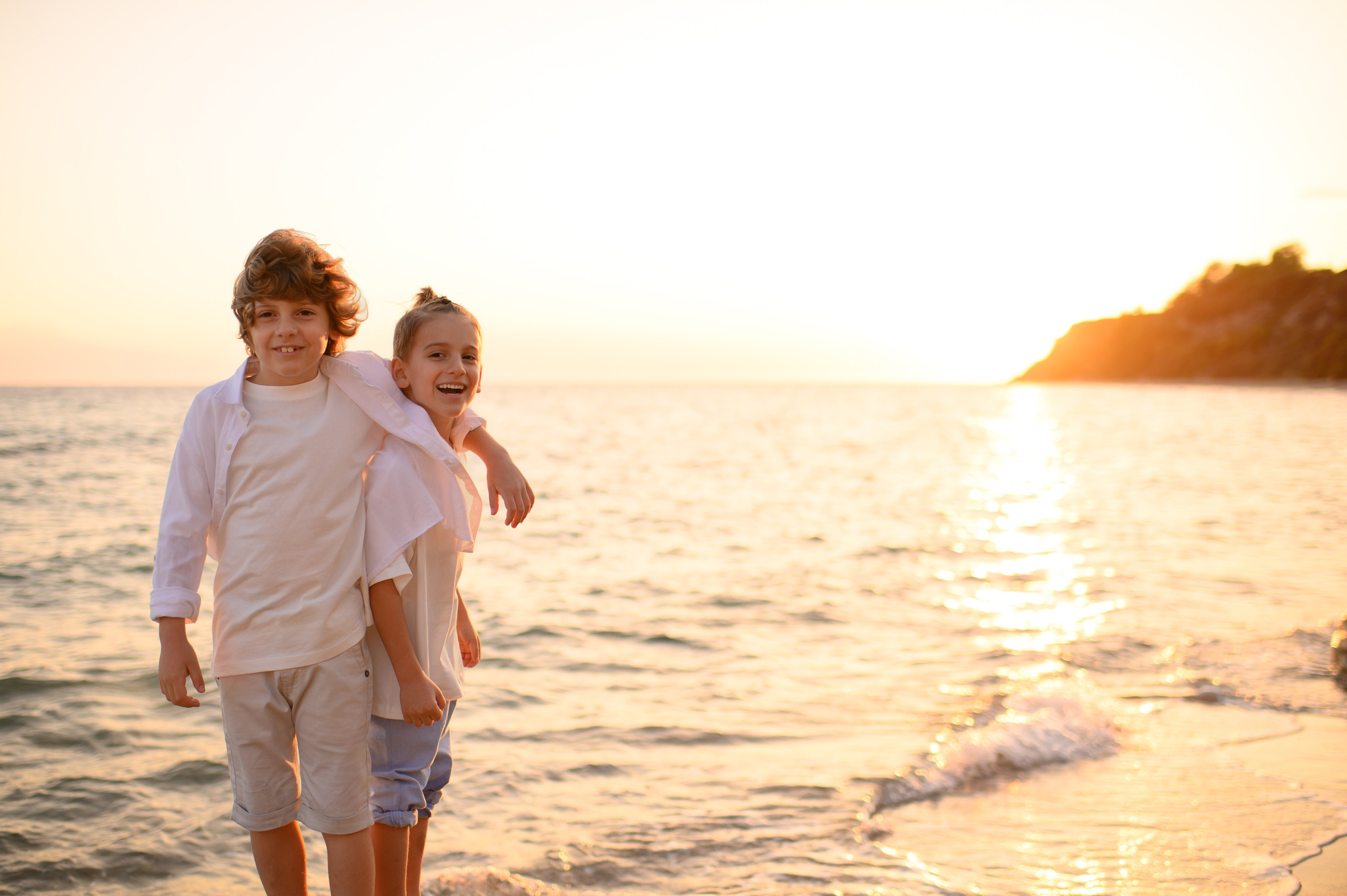 Family Sunset Beach. Семейная, детская, портретная и предметная фотосъемка в Салониках