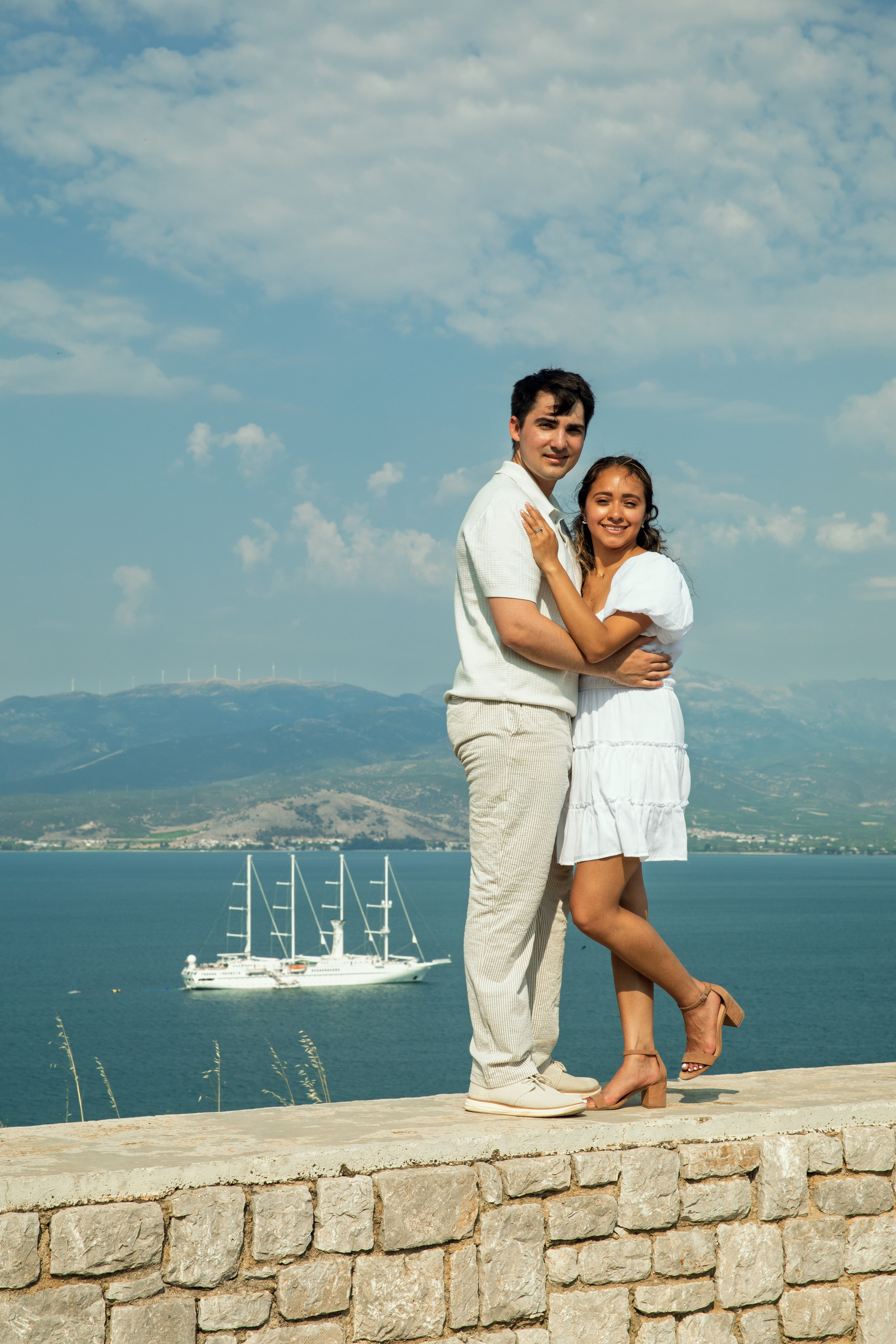 Ariana & Richard (USA). Photographer Anya Khasapi. Nafplio, Greece