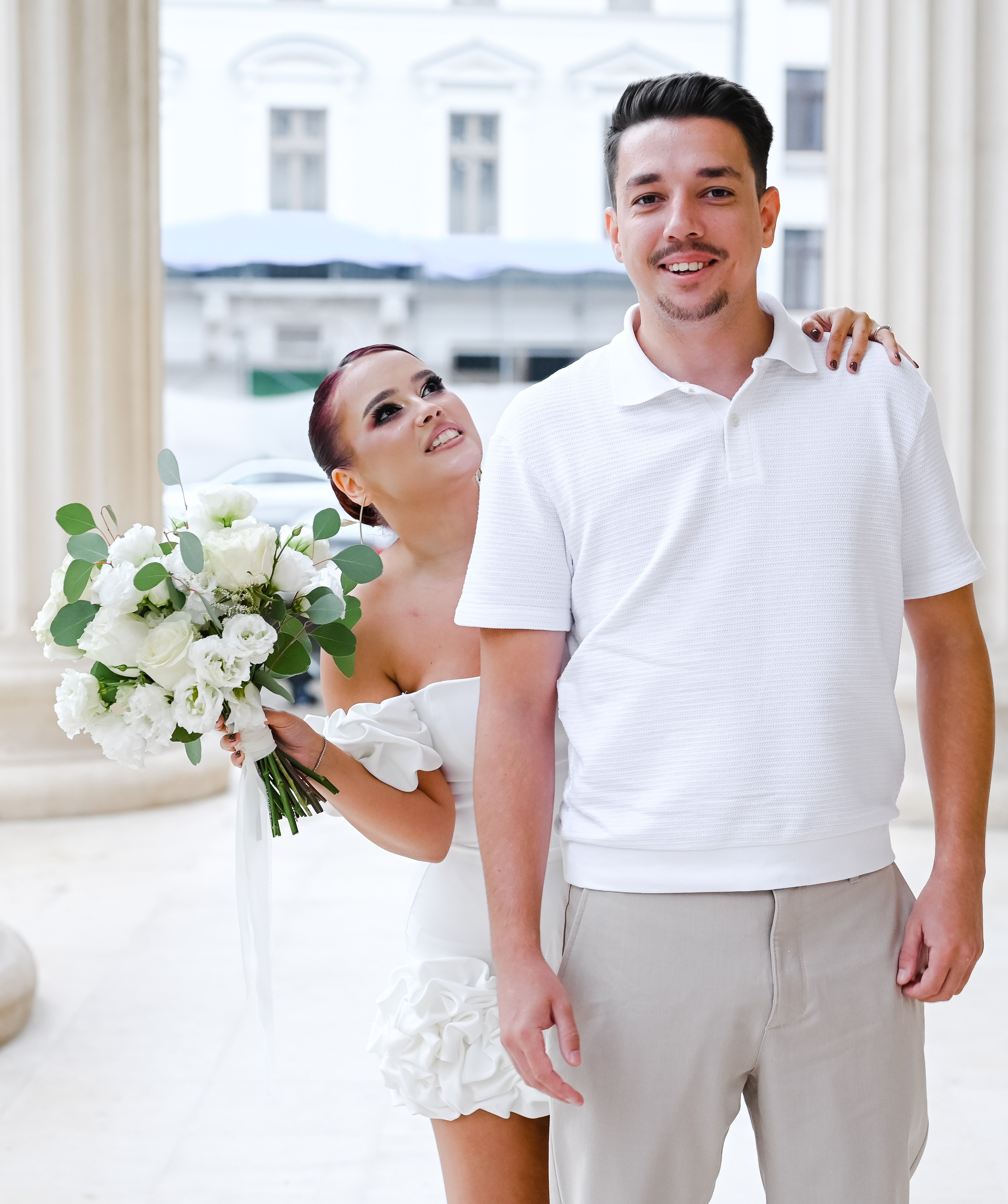 Sedinta Save the Date Medeea si Sebastian, Ateneul Roman. Ana Maria Dragan Fotograf Evenimente