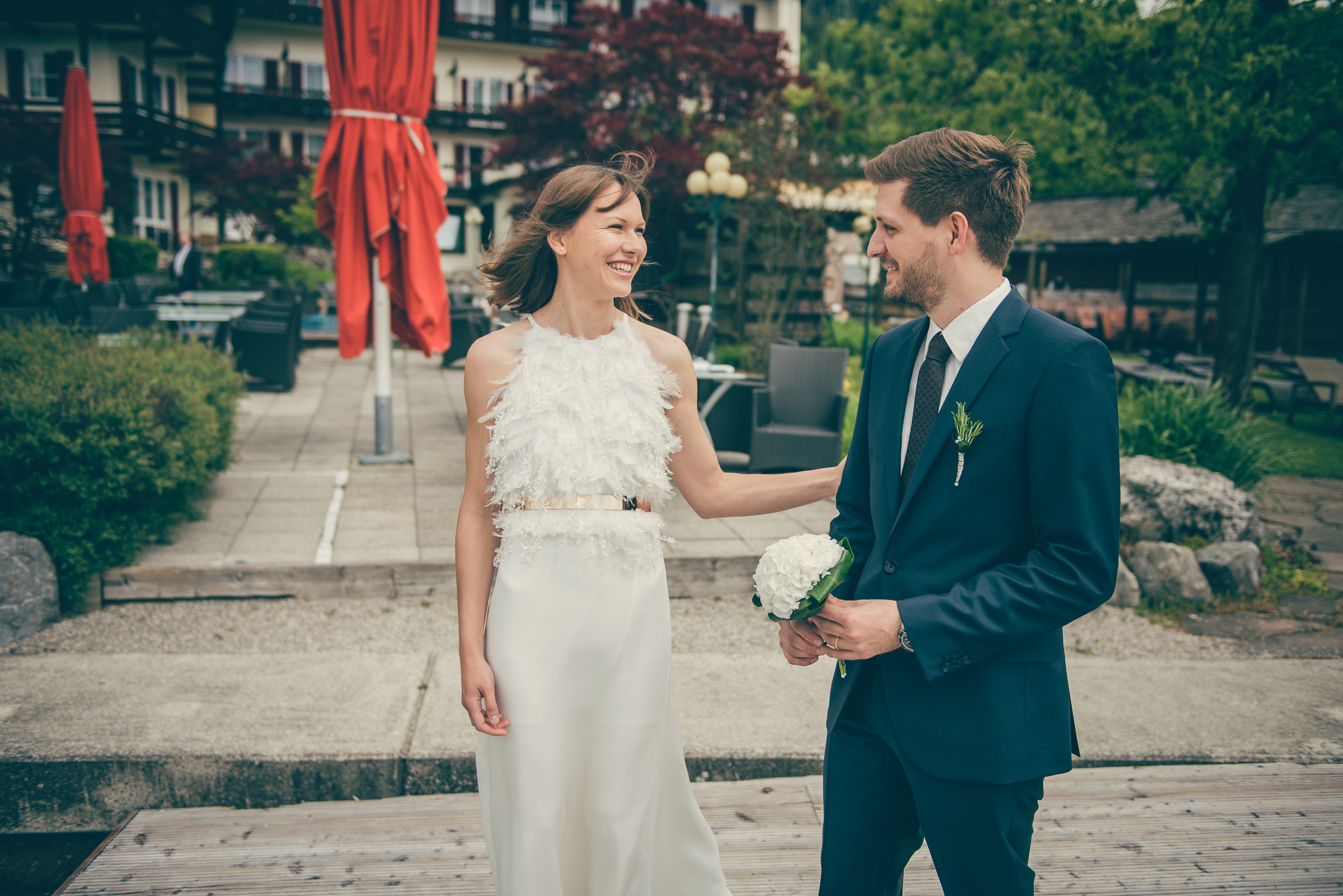 Wunderschöne Hochzeit mit freier Trauung am Schliersee. Hochzeitsfotograf München - Olga Boyko Hochzeitsreportage
