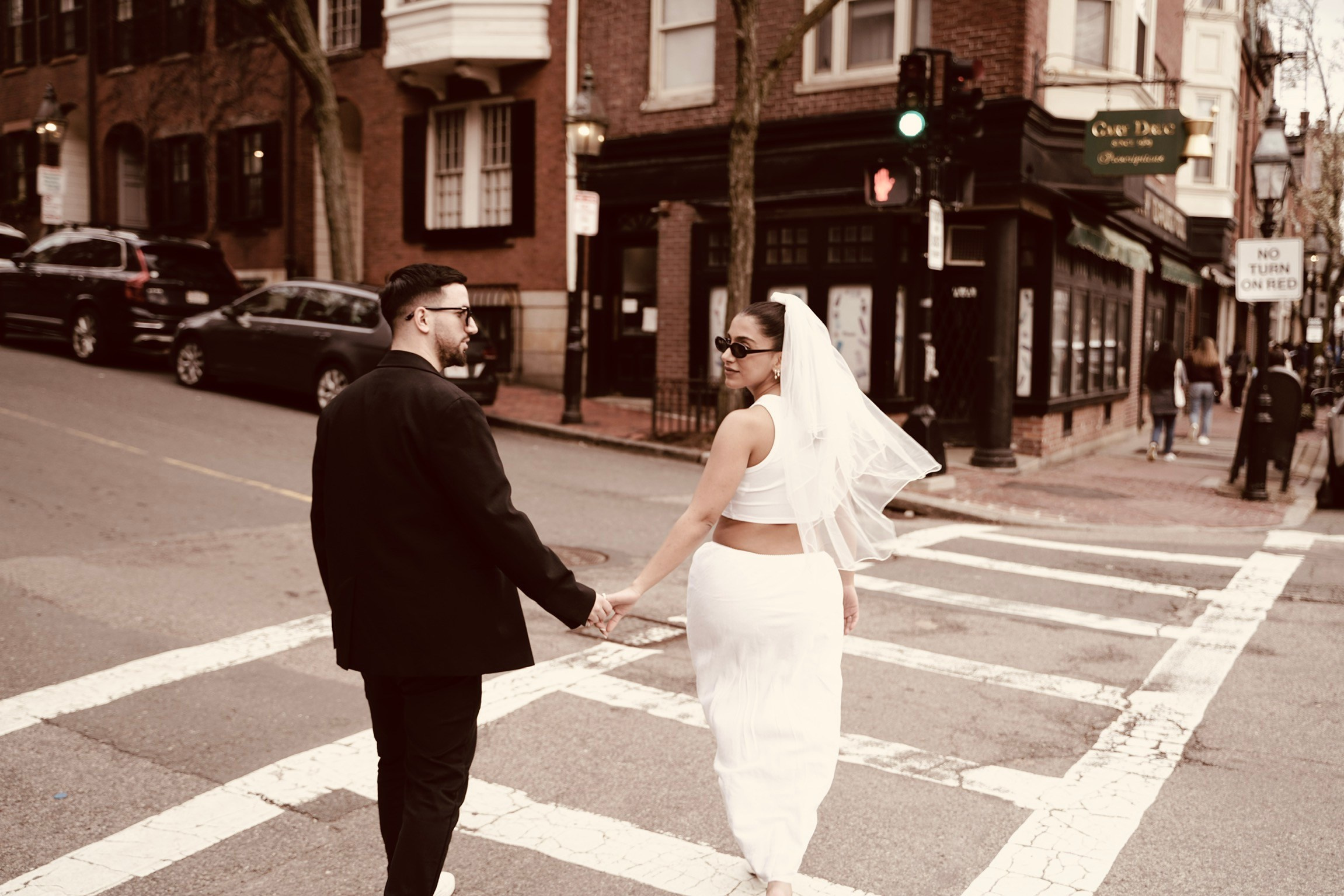 Siri and Aaron at Beacon hill. Stefanovich Photography | Boston, MA