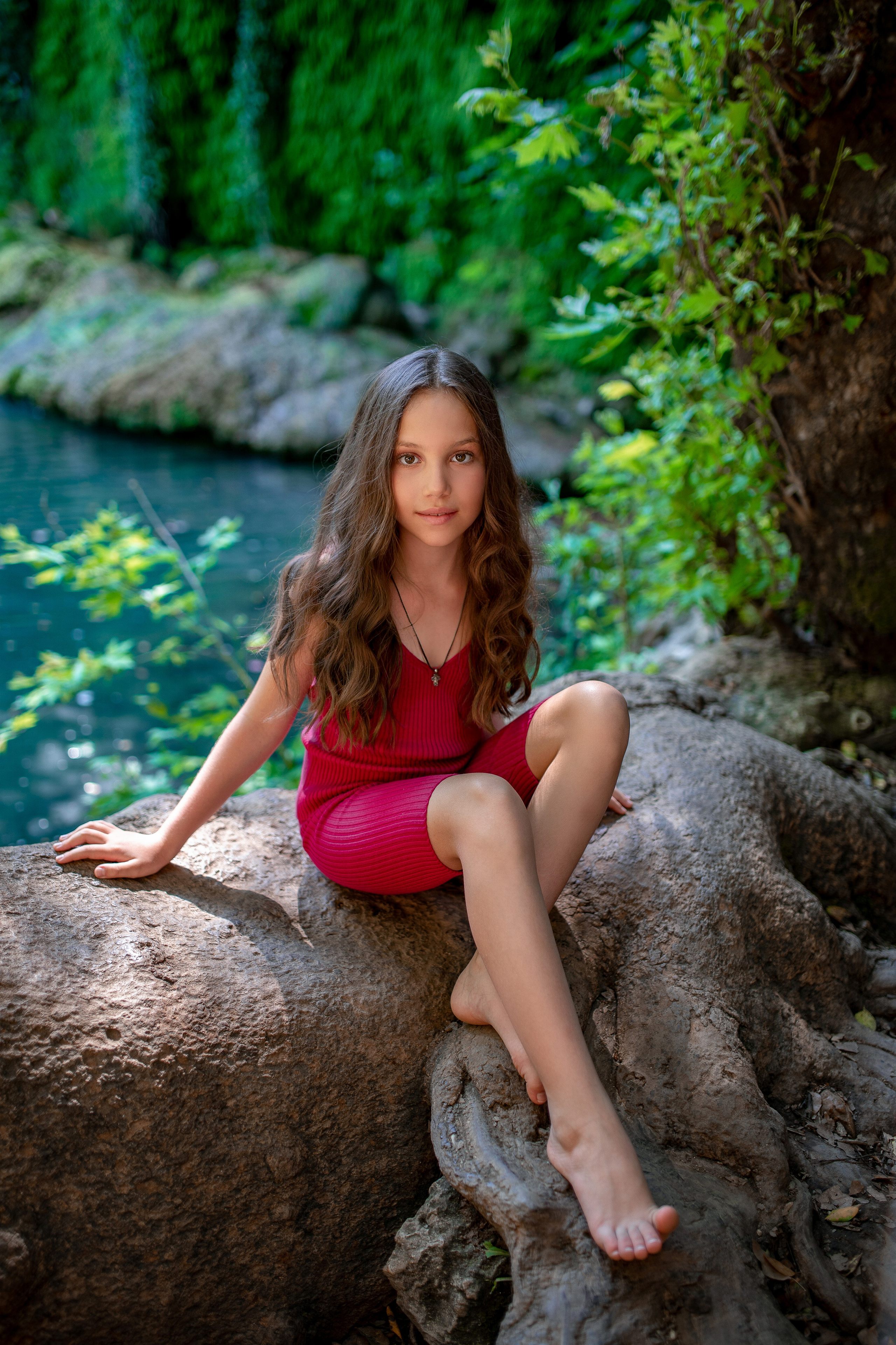 Фотосессия на водопаде Куршунлу (мама с дочкой). Фотограф в Турции | Алания, Сиде, Белек, Анталия, Кемер)