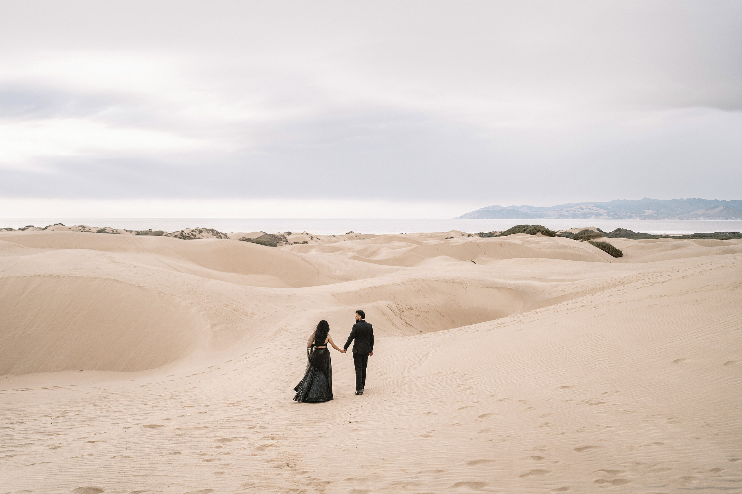 Elopement at Pismo Beach Sand Dunes, California. Wedding Photography & Videography Team in California, Los Angeles, San Francisco, San Diego and Travel