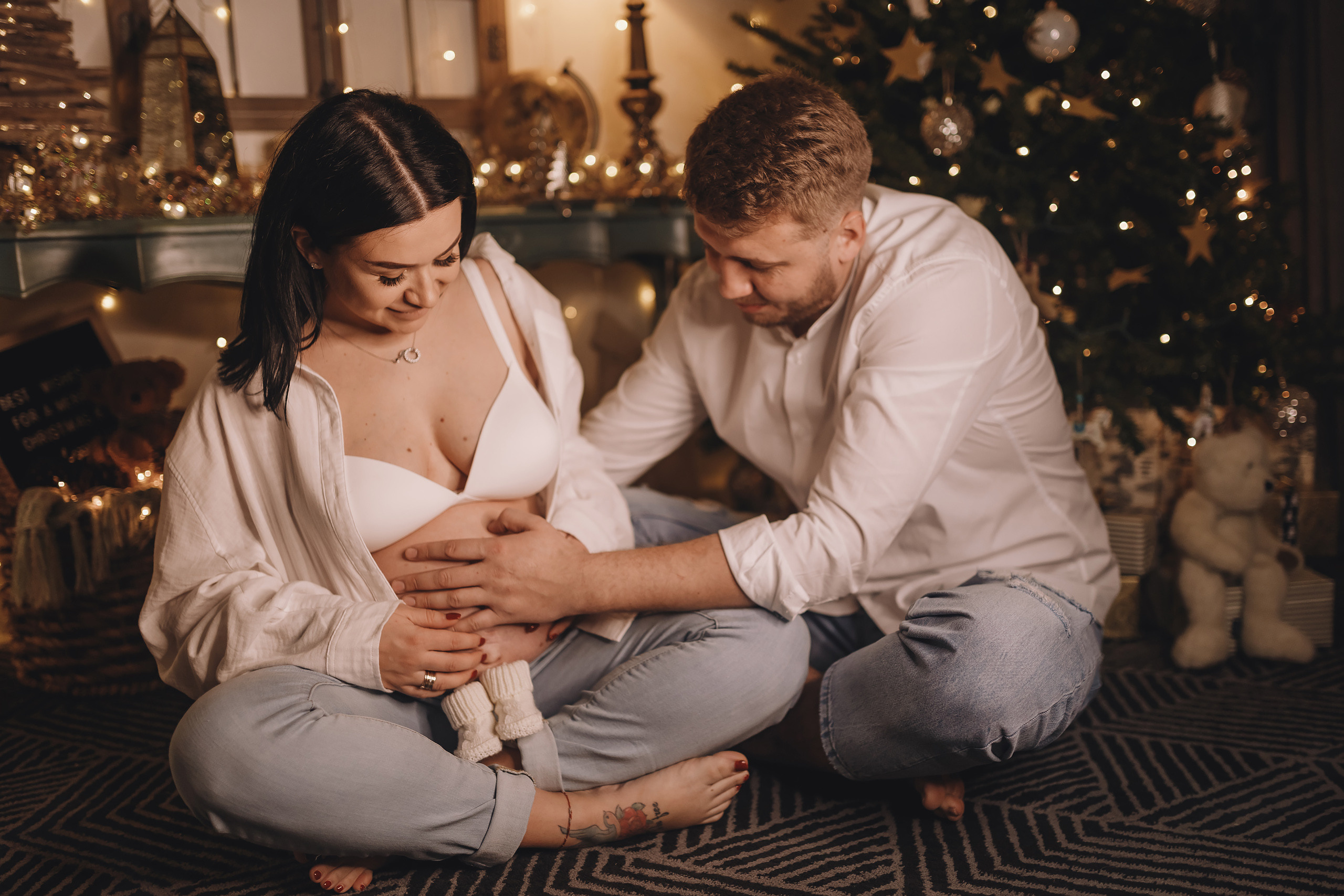 12152021 Christmas Photoshoot 15. Wedding family event photographer in Chicago Nick Yushevich