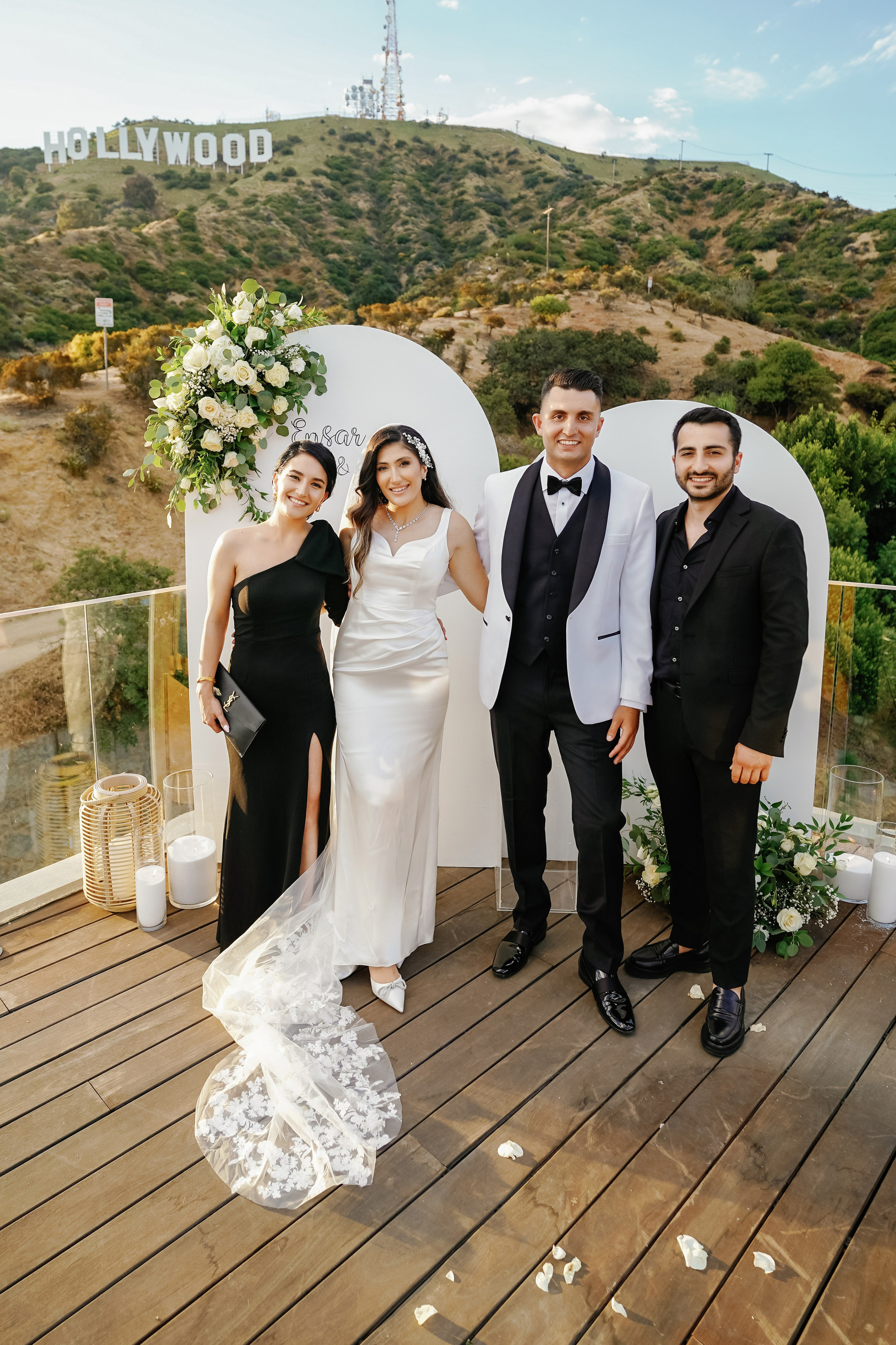 Wedding at the Hollywood Sign Venue, Los Angeles, California. Wedding Photography & Videography Team in California, Los Angeles, San Francisco, San Diego and Travel