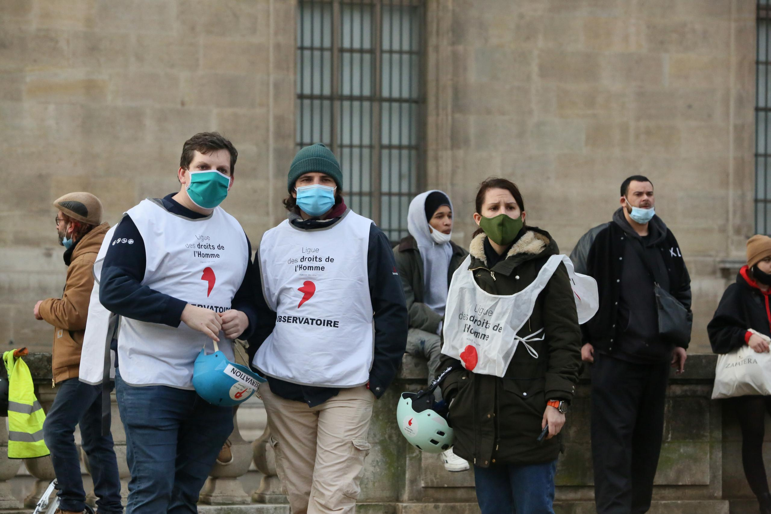 Manifestations contre la loi de la « sécurité globale ». Natalia Bogdanovska. Films et photographie corporate en France