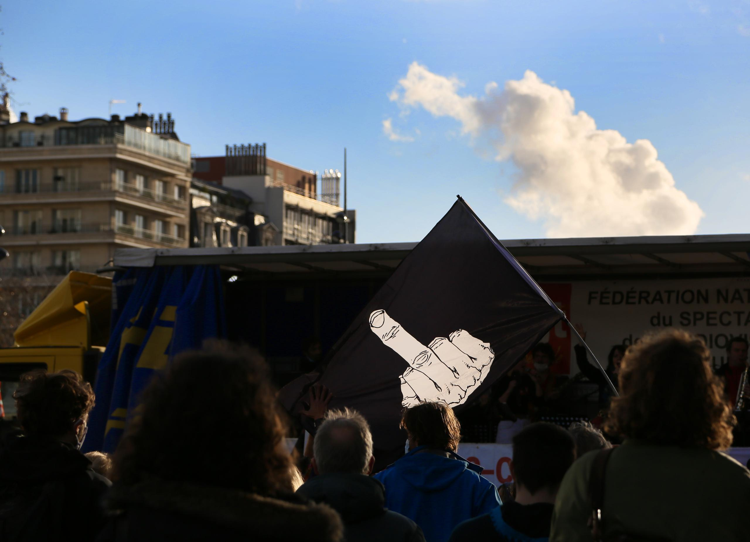 Manifestations contre la loi de la « sécurité globale ». Natalia Bogdanovska. Films et photographie corporate en France