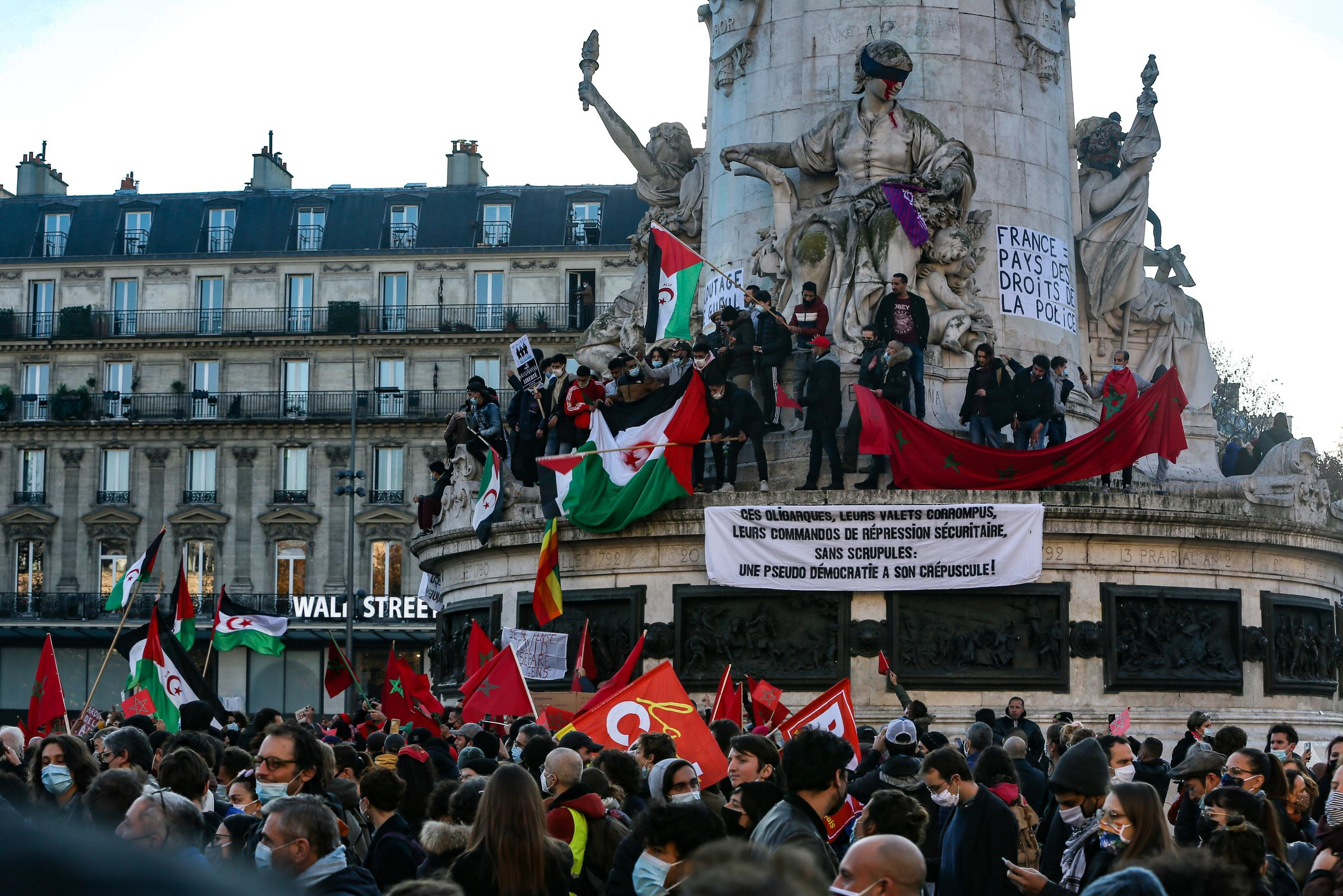 Manifestations contre la loi de la « sécurité globale ». Natalia Bogdanovska. Films et photographie corporate en France