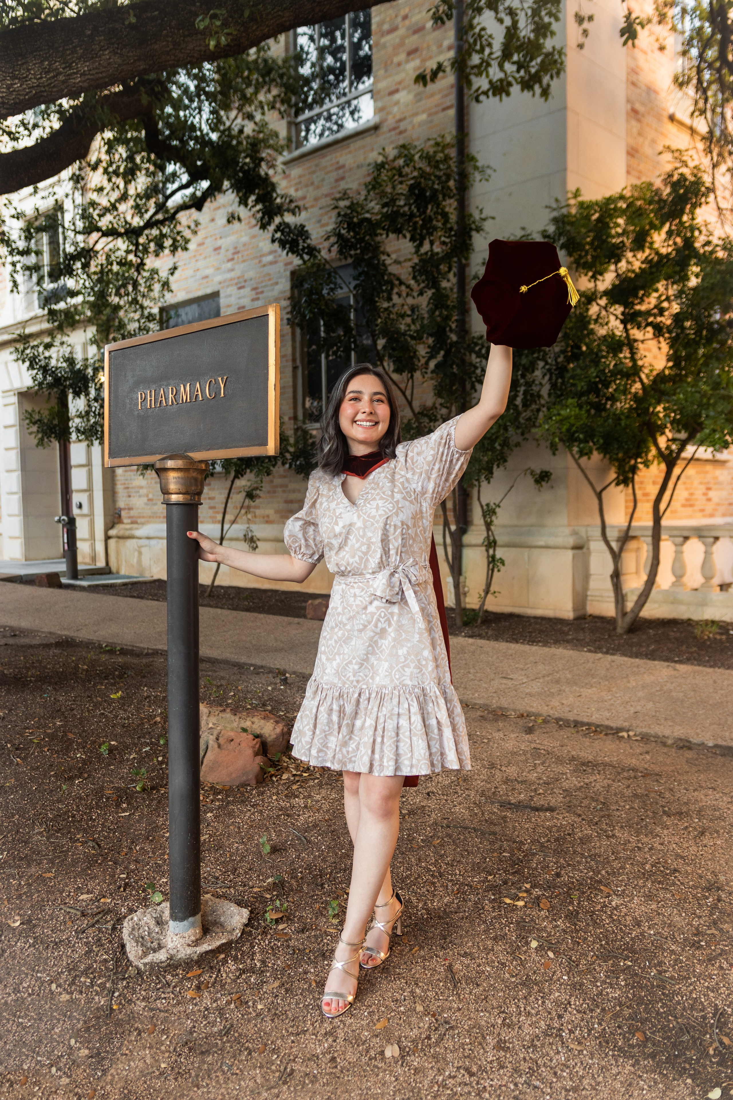Paola’s graduation photoshoot at the University of Texas Austin