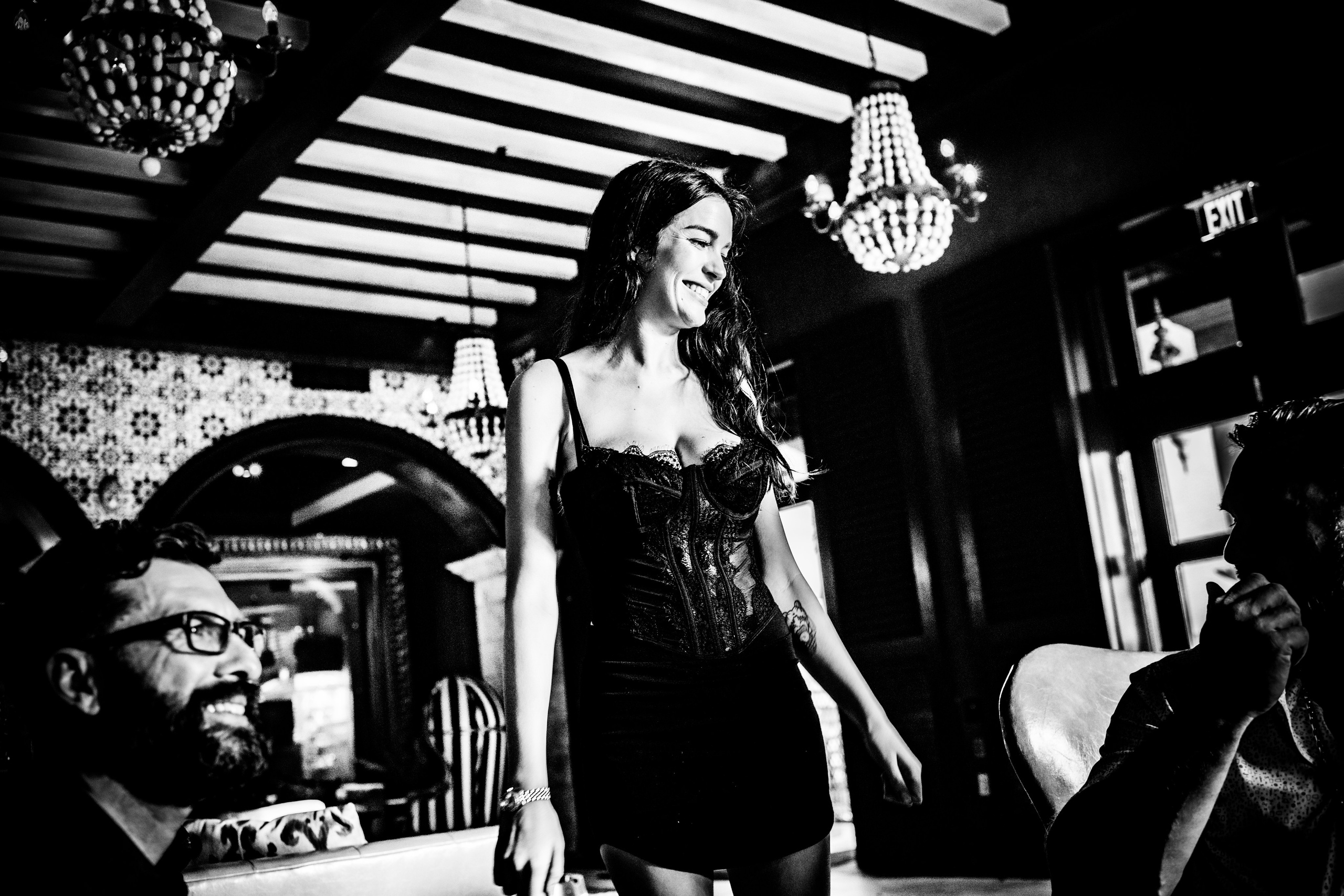 Burn Black and White Series. Out and About 239