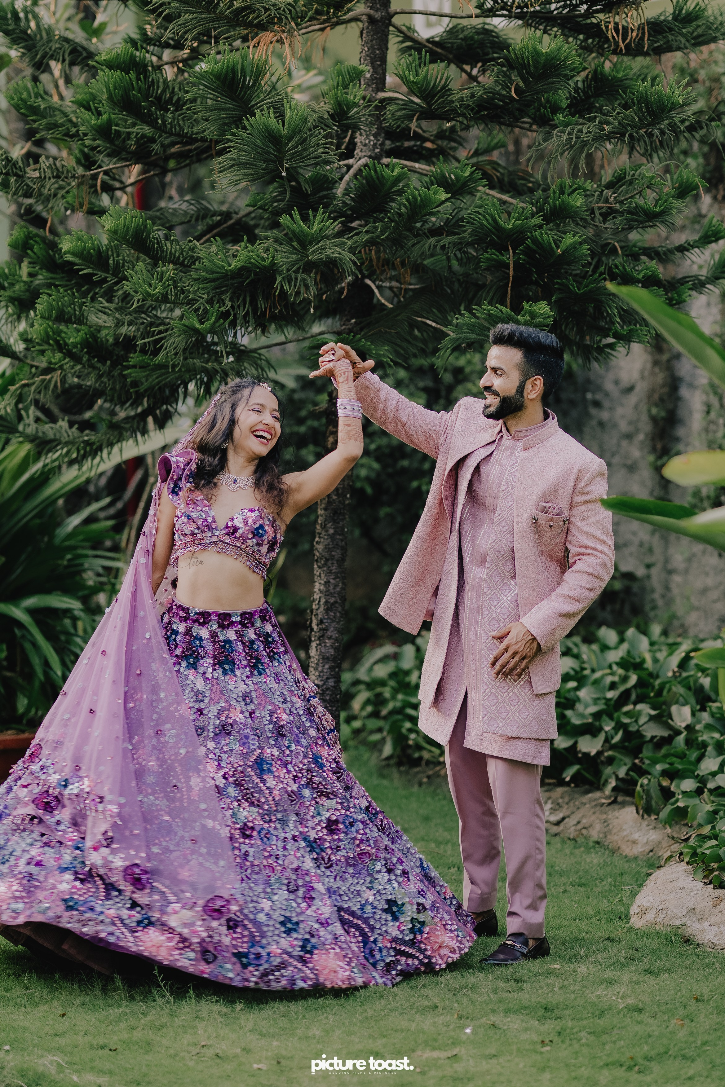 Varamala Ft. Barbie & Aneesh. Fine art Wedding Photographers in India & Canada