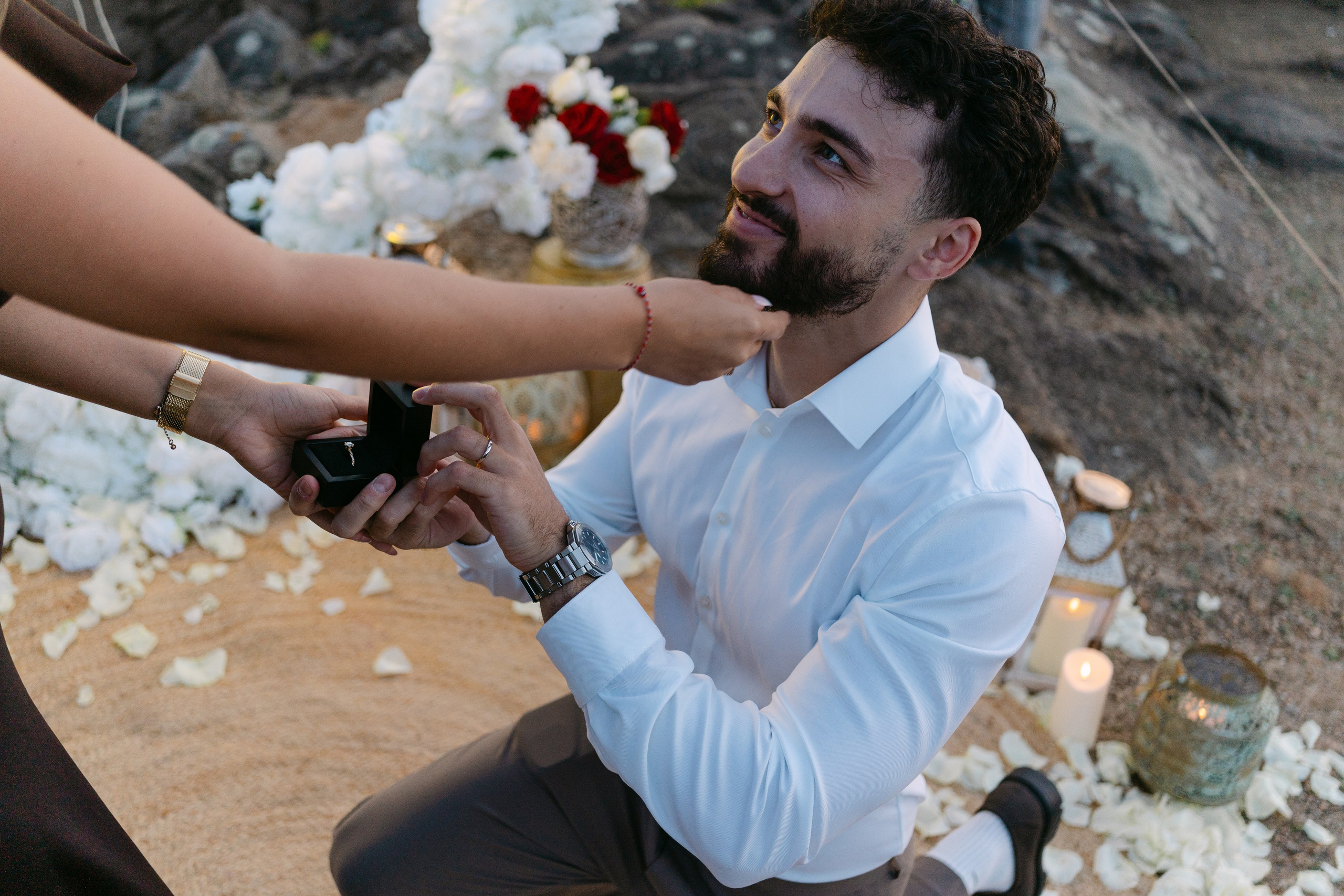 Wedding Proposal at the Beach. Davi Valente