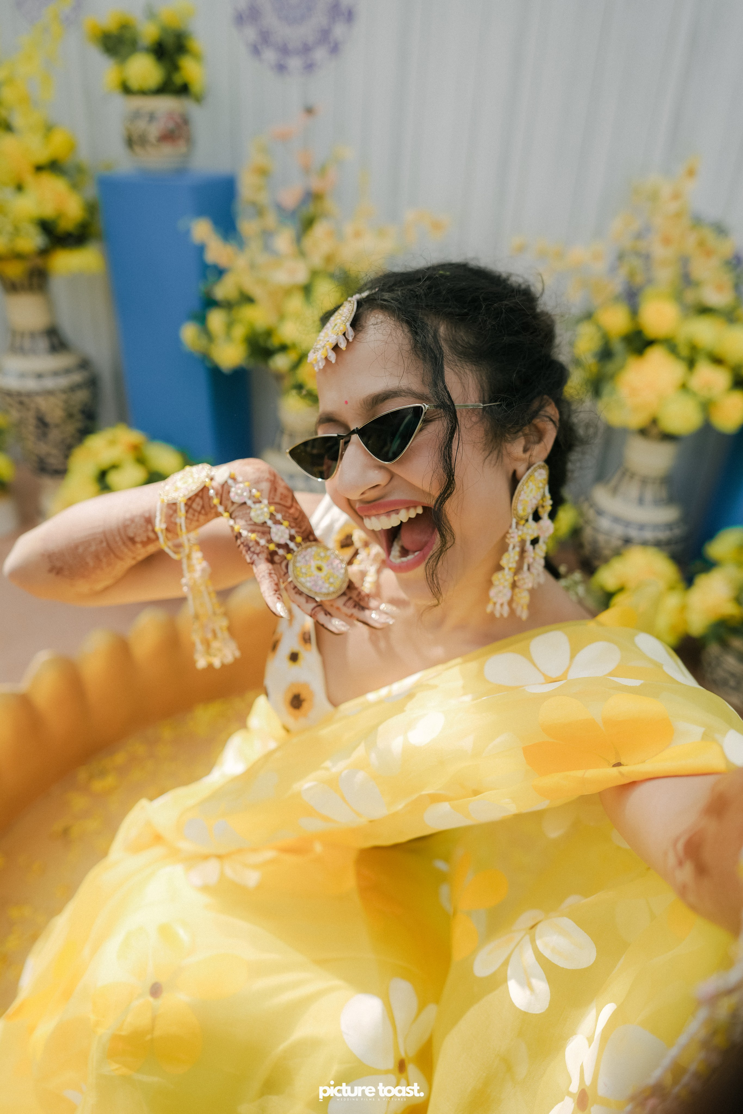 Haldi Hues Ft. Baebie & Goyal. Fine art Wedding Photographers in India & Canada
