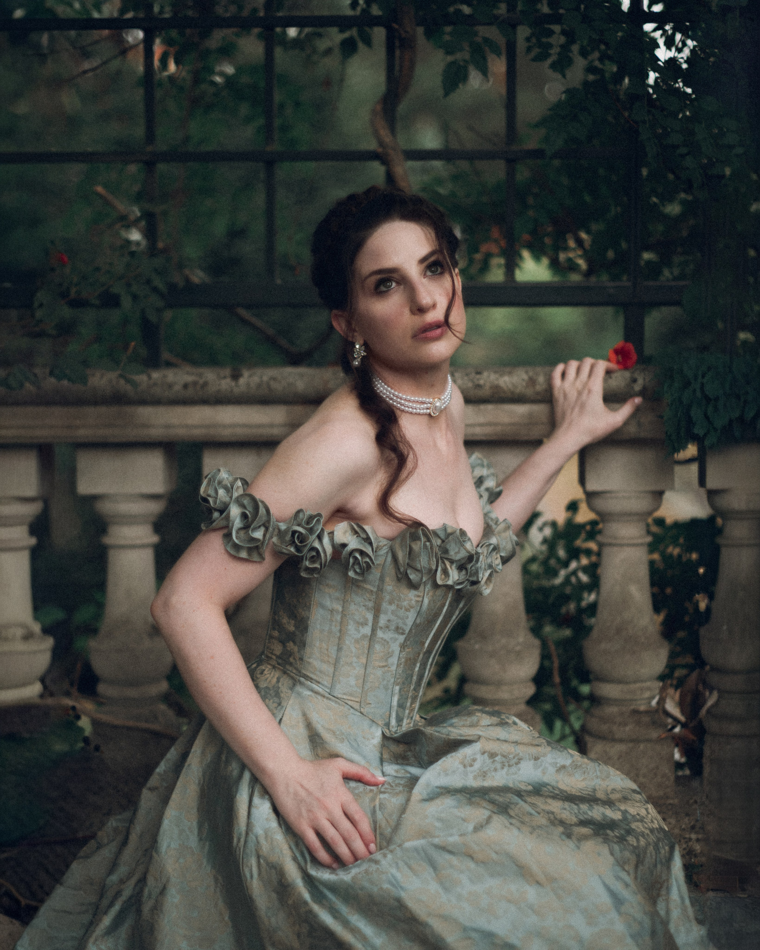 Outlander Inspired Photoshoot in an Overgrown Garden. Moth & Moss Photography