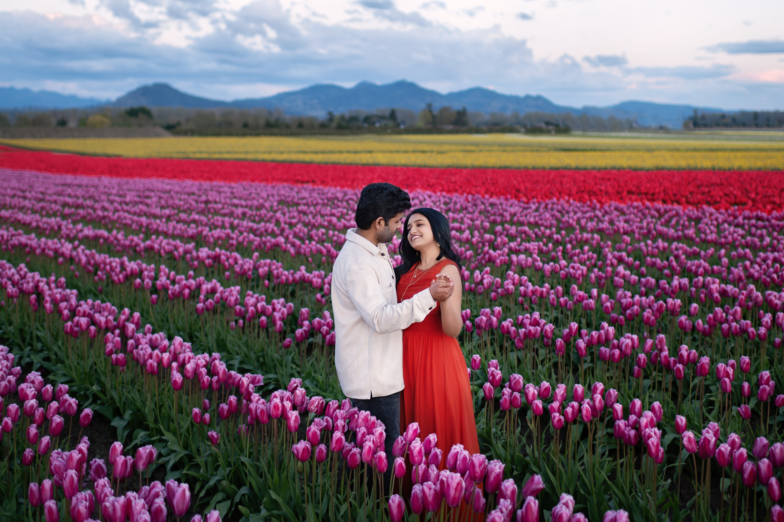 Lohita with her husband. Wedding & family photography in Seattle area. Helen Michelle photographer