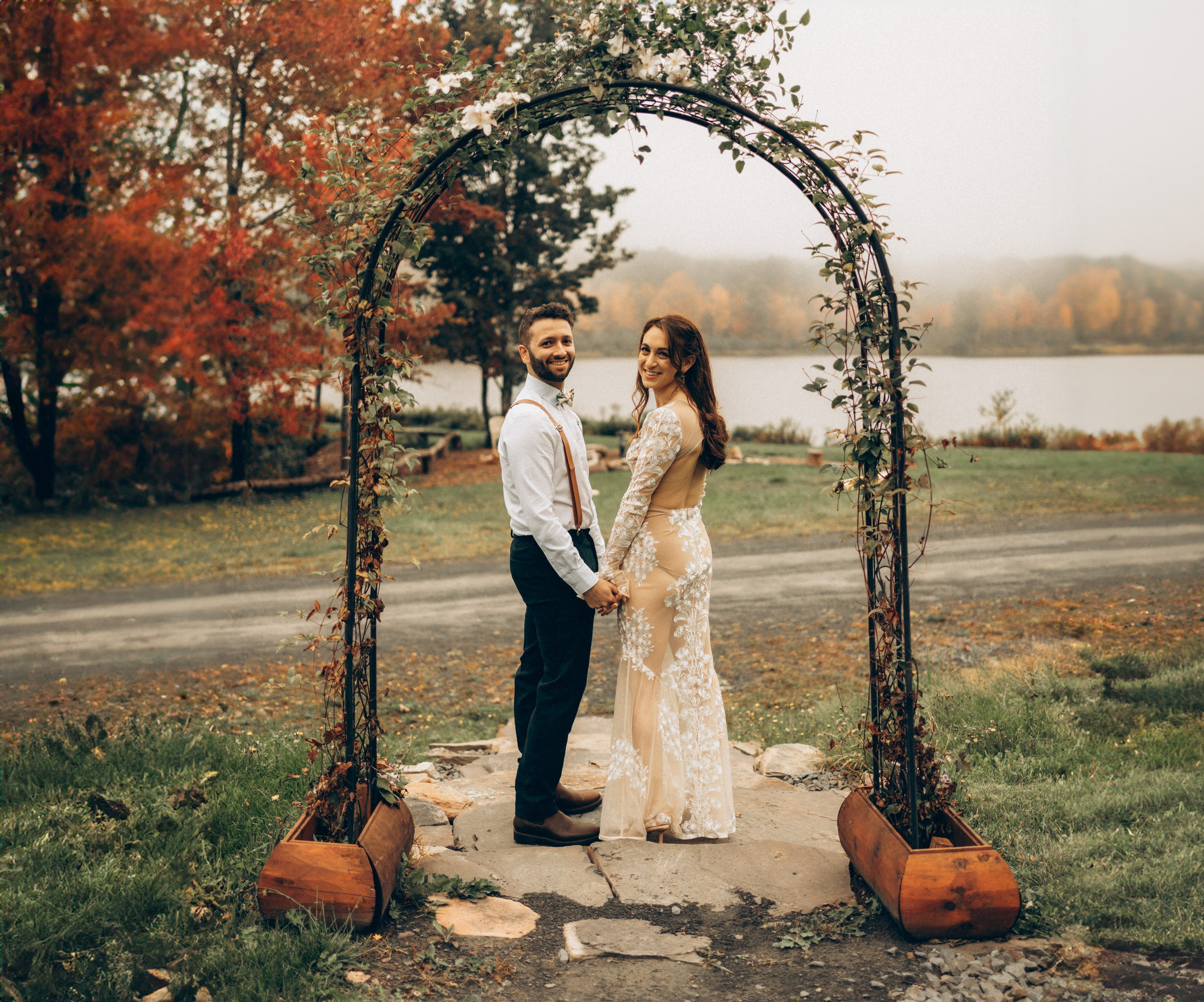Wedding reception photography at Catskills featuring elegant décor and romantic lighting