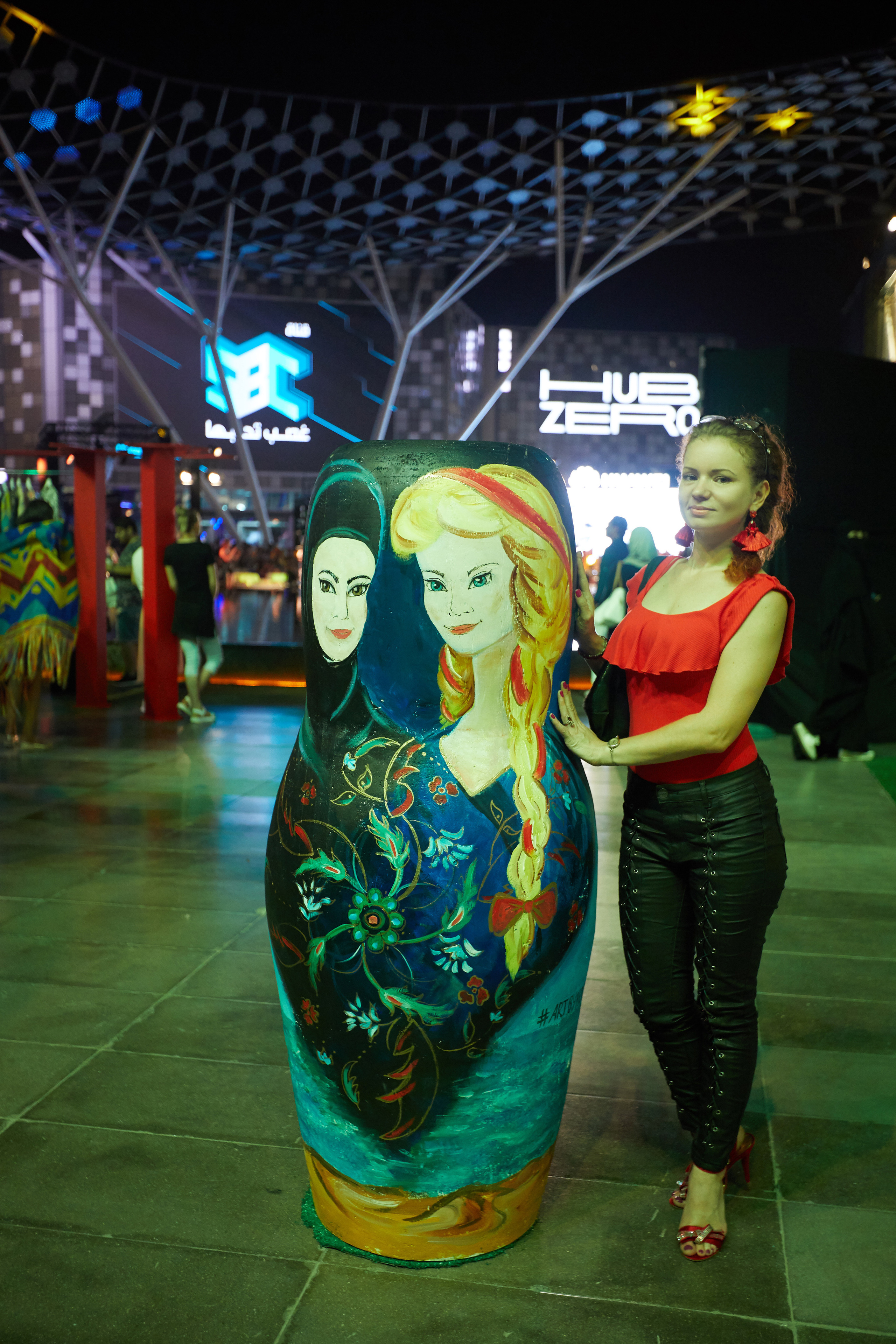 City Walk 3rd Matryoshka Festival to Dubai. 2019. Artistic design: Kathrin Kovshova. Artist  team:  Kathrin  Kovshova, Katya Kudrya