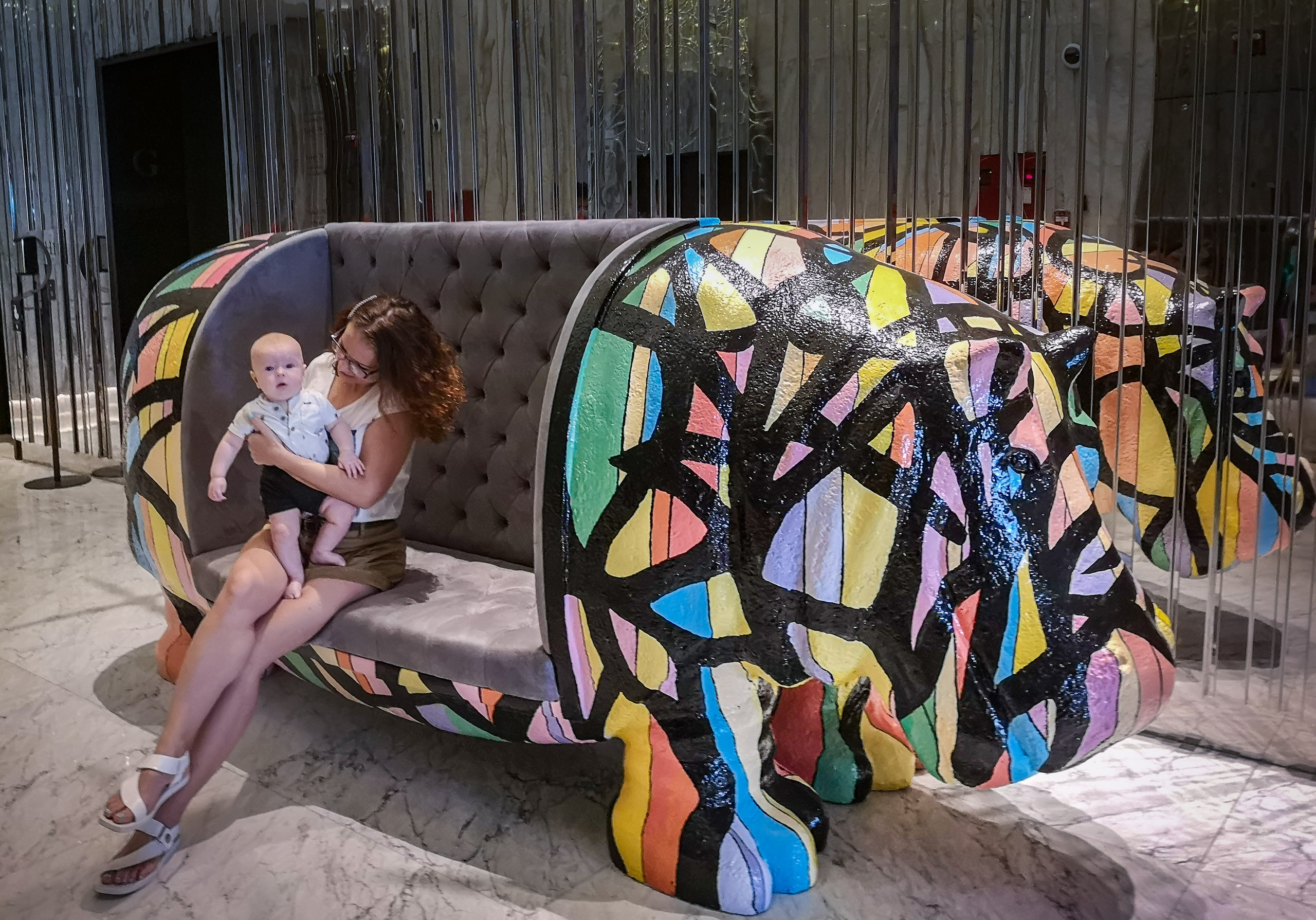 SLS Dubai Hotel & Residences lobby. 2020. Artist  team:  Kathrin  Kovshova & Ilkham Shakirov.