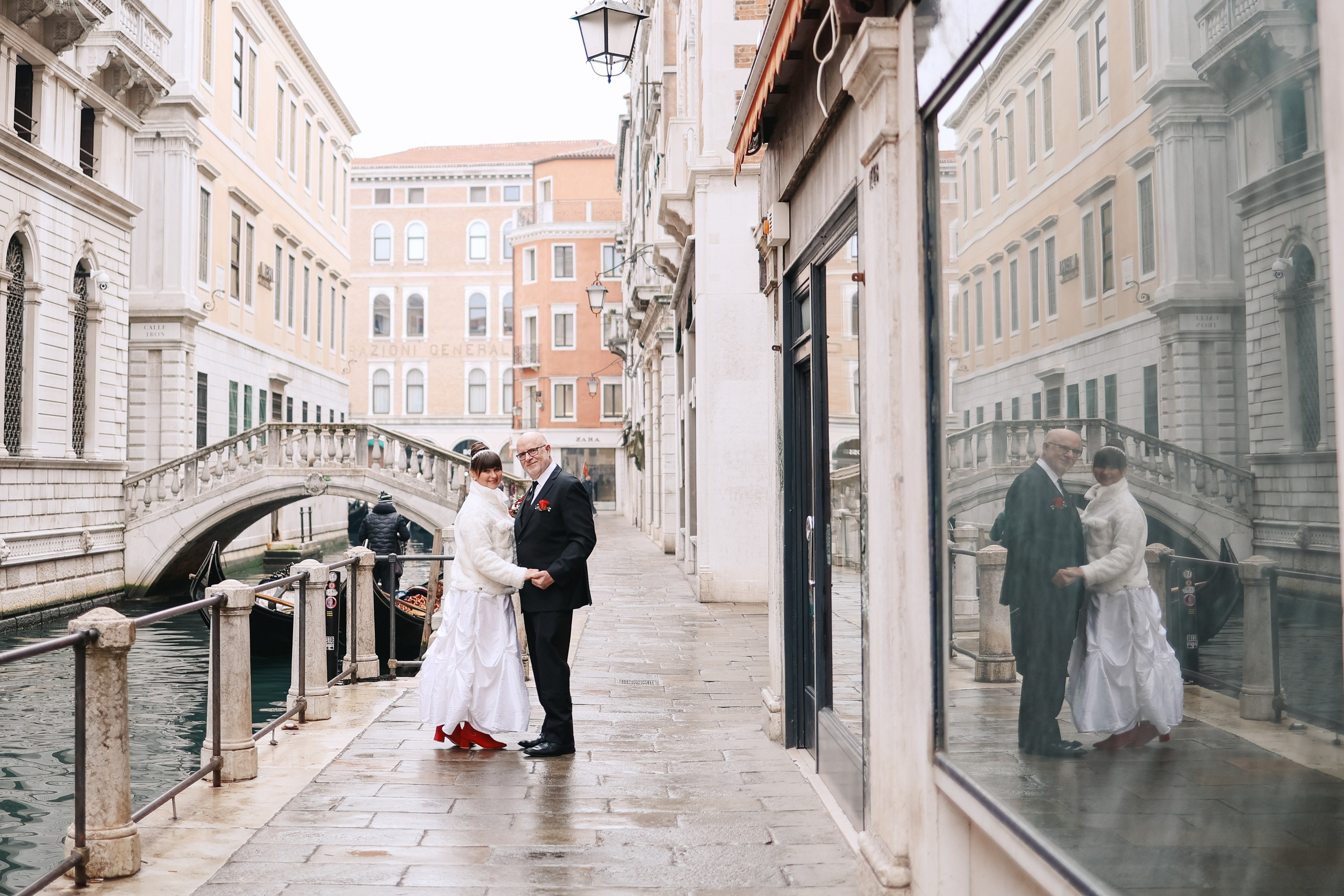 American elopement in Venice Italy 