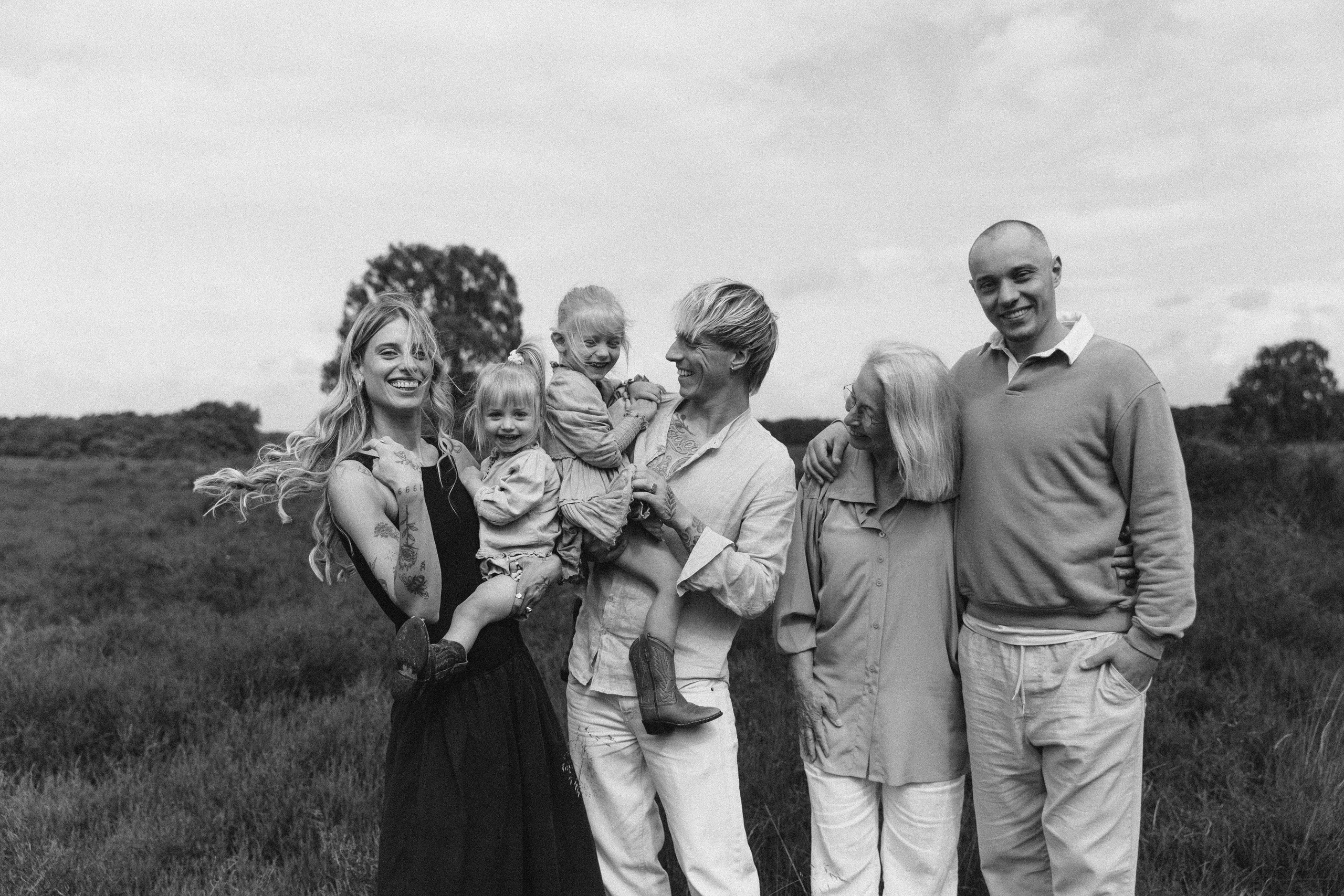 Family hugs. True self