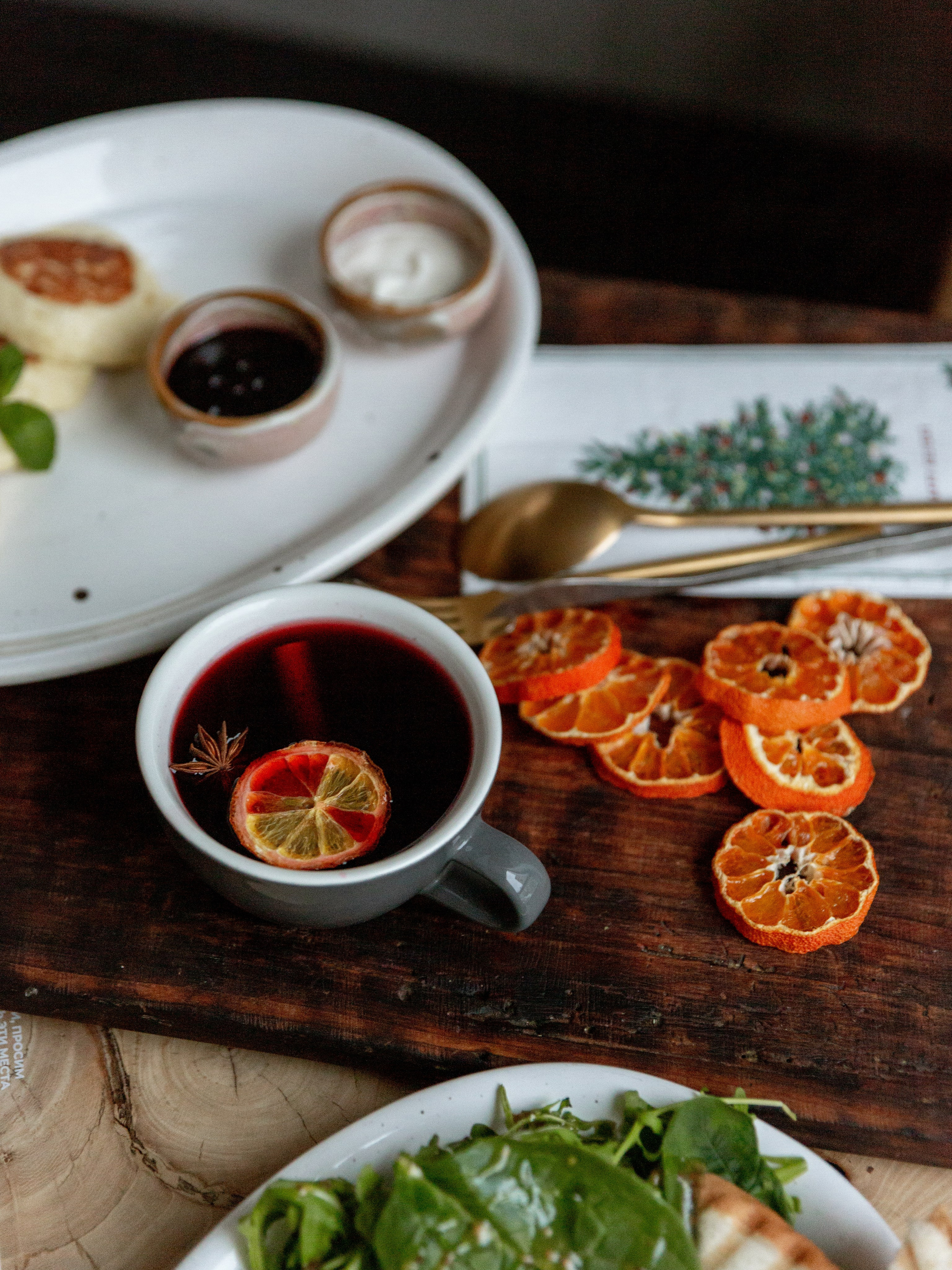 Kootyata coffee shop. Christmas menu. Photographer Vladmir Gladkov