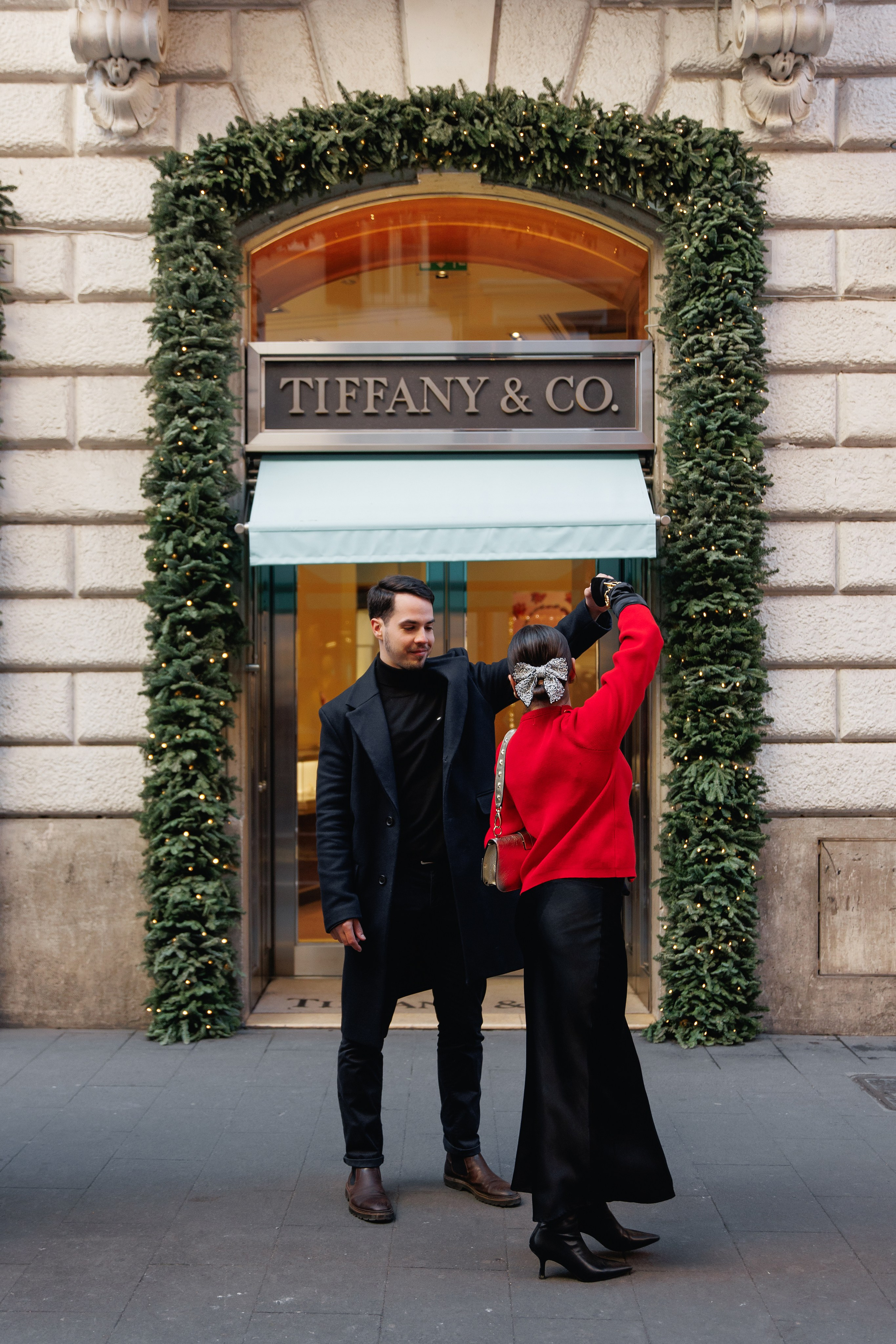 Christmas photoshooting in Rome. Wedding Photographer Rome Tuscany Como Sicily Puglia Amalfy Italy- Oksana Savenchuk