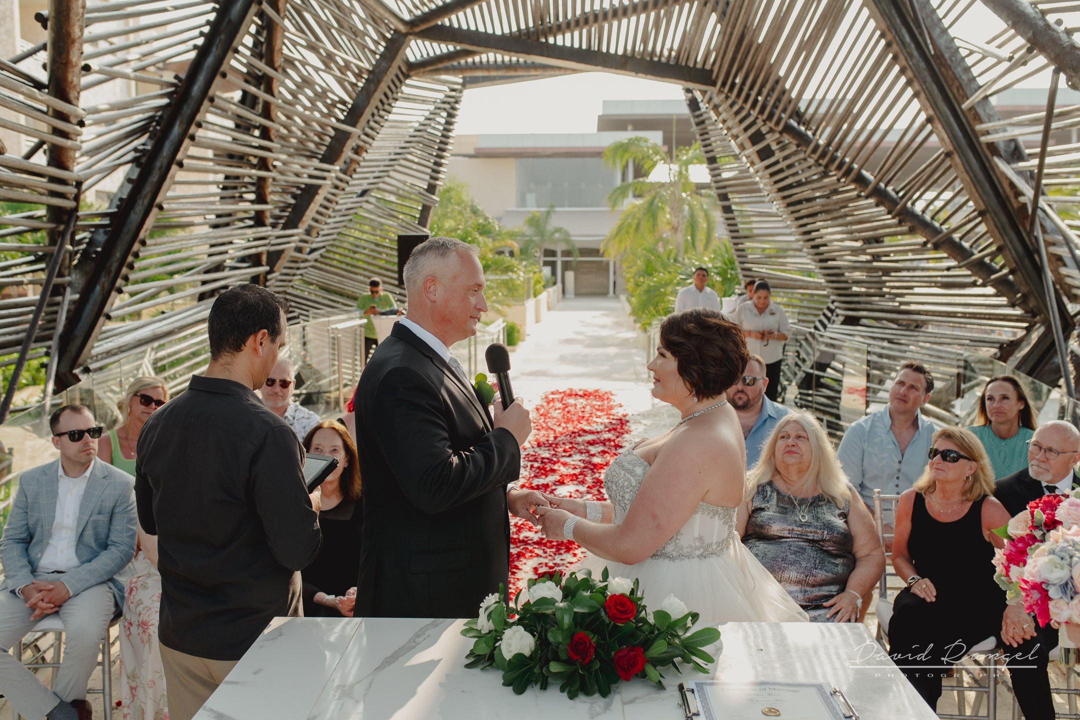 Heather and Benjamin on their destination wedding at Royalton Riviera Cancun. Destination wedding photographer based in Cancun and Riviera Maya with service worldwide