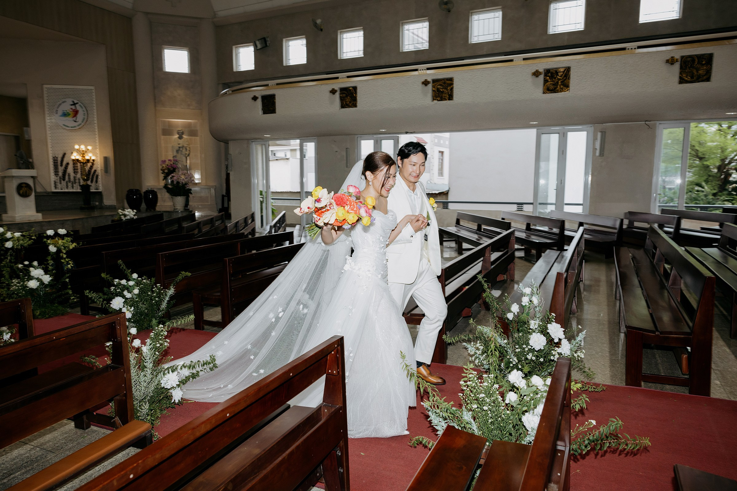 Church Wedding / Nica & Xavier. Nhiếp ảnh gia đám cưới hàng đầu tại Thành Phố Hồ Chí Minh