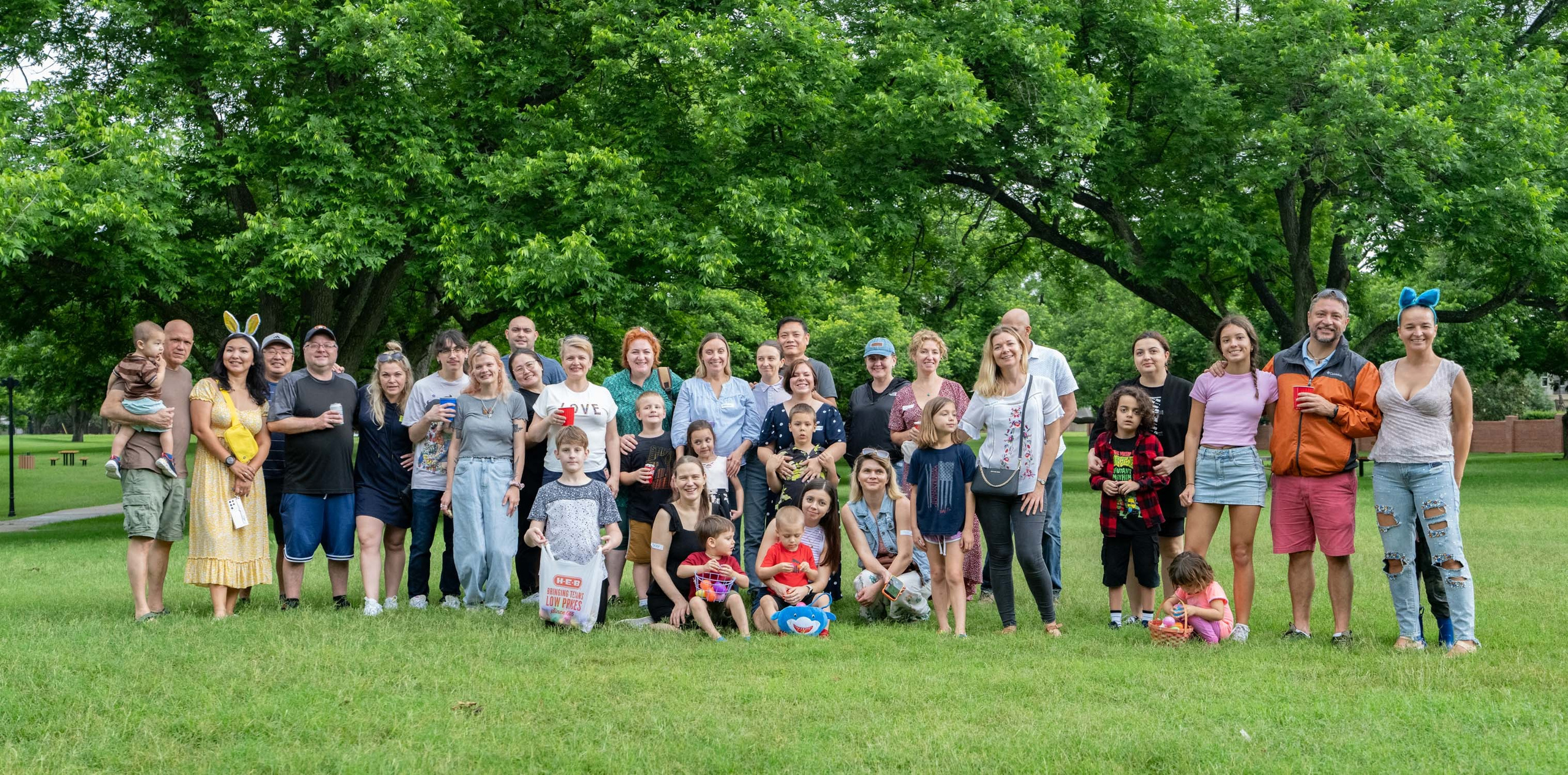 Easter picnic. Photographer Irina Kozhemyakina. Houston
