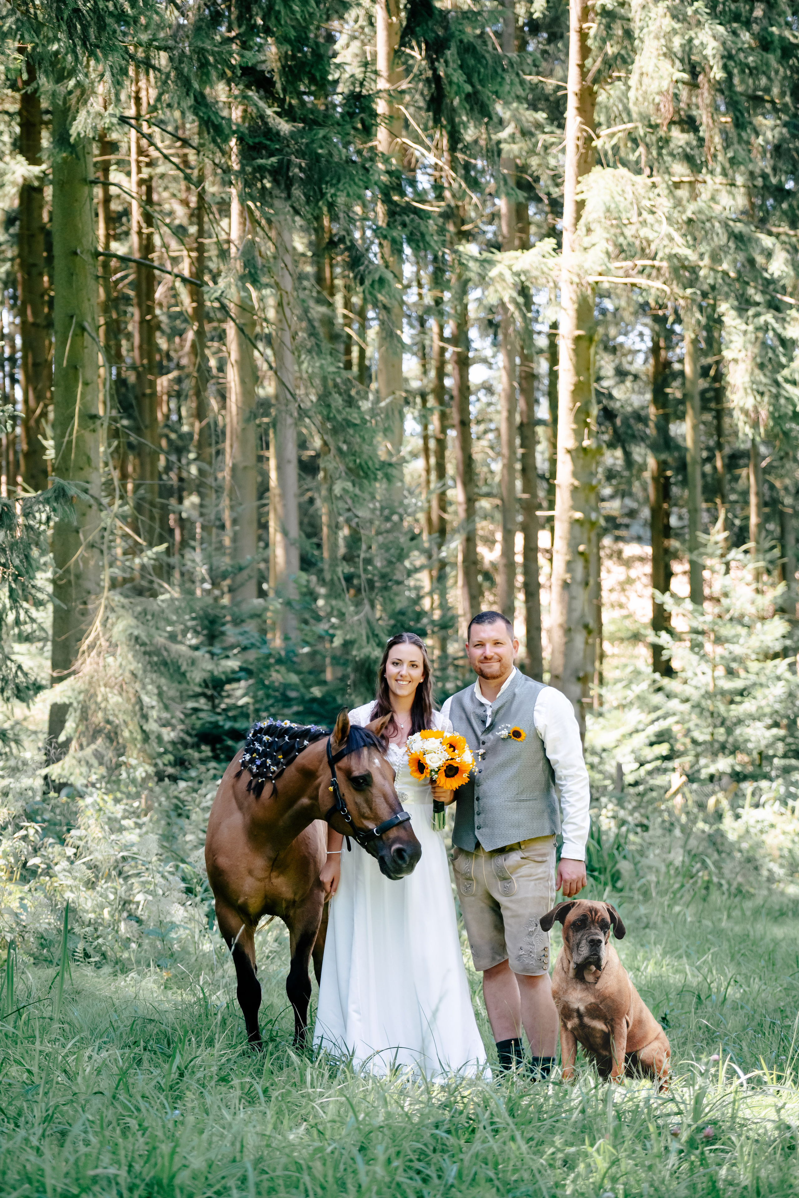 Hochzeit. Tierfotografie und Familienfotografie in der Hallertau