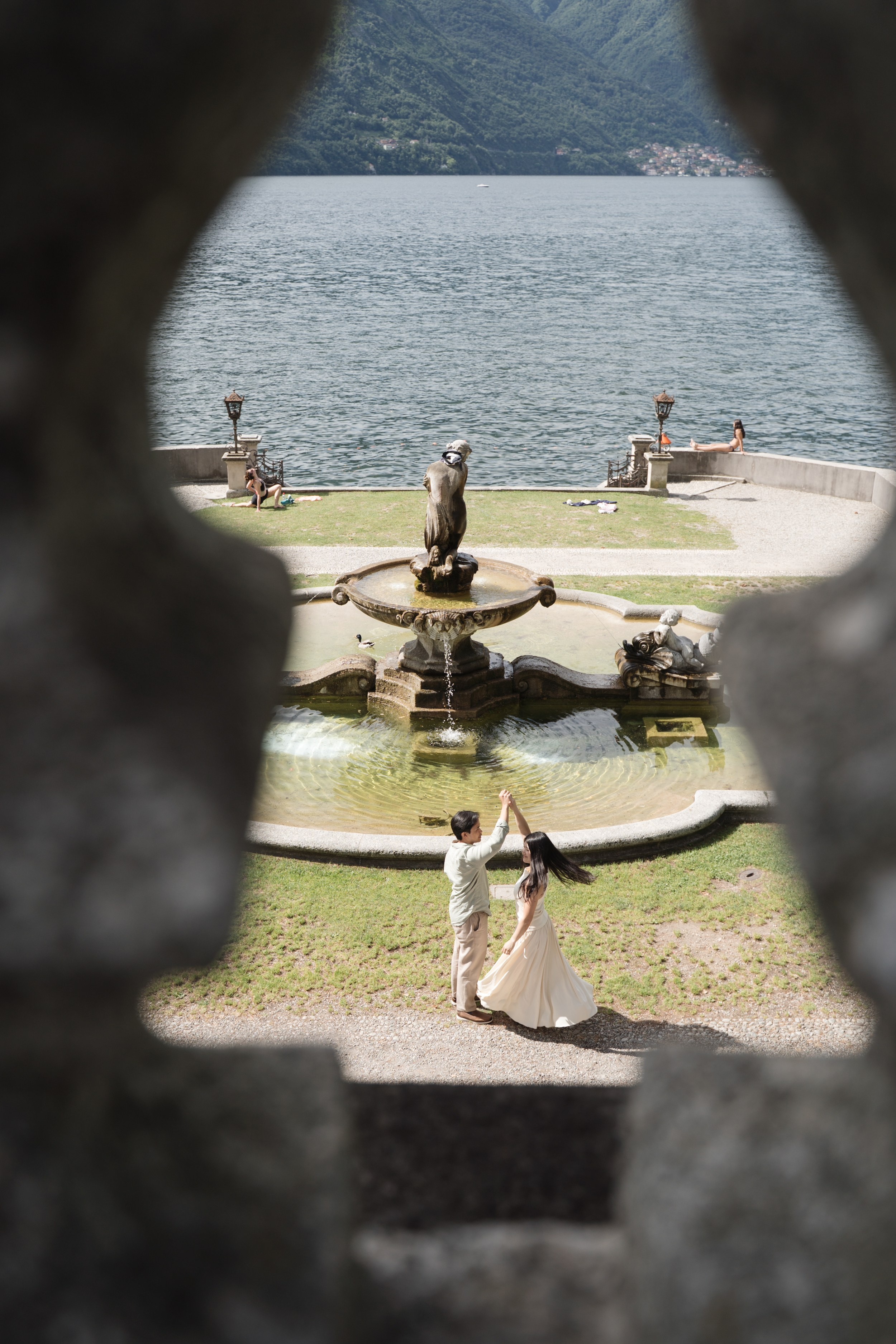 Tremezzo Sunrise Proposal. Lake Como Proposal Photographer | Surprise Proposals & Engagements