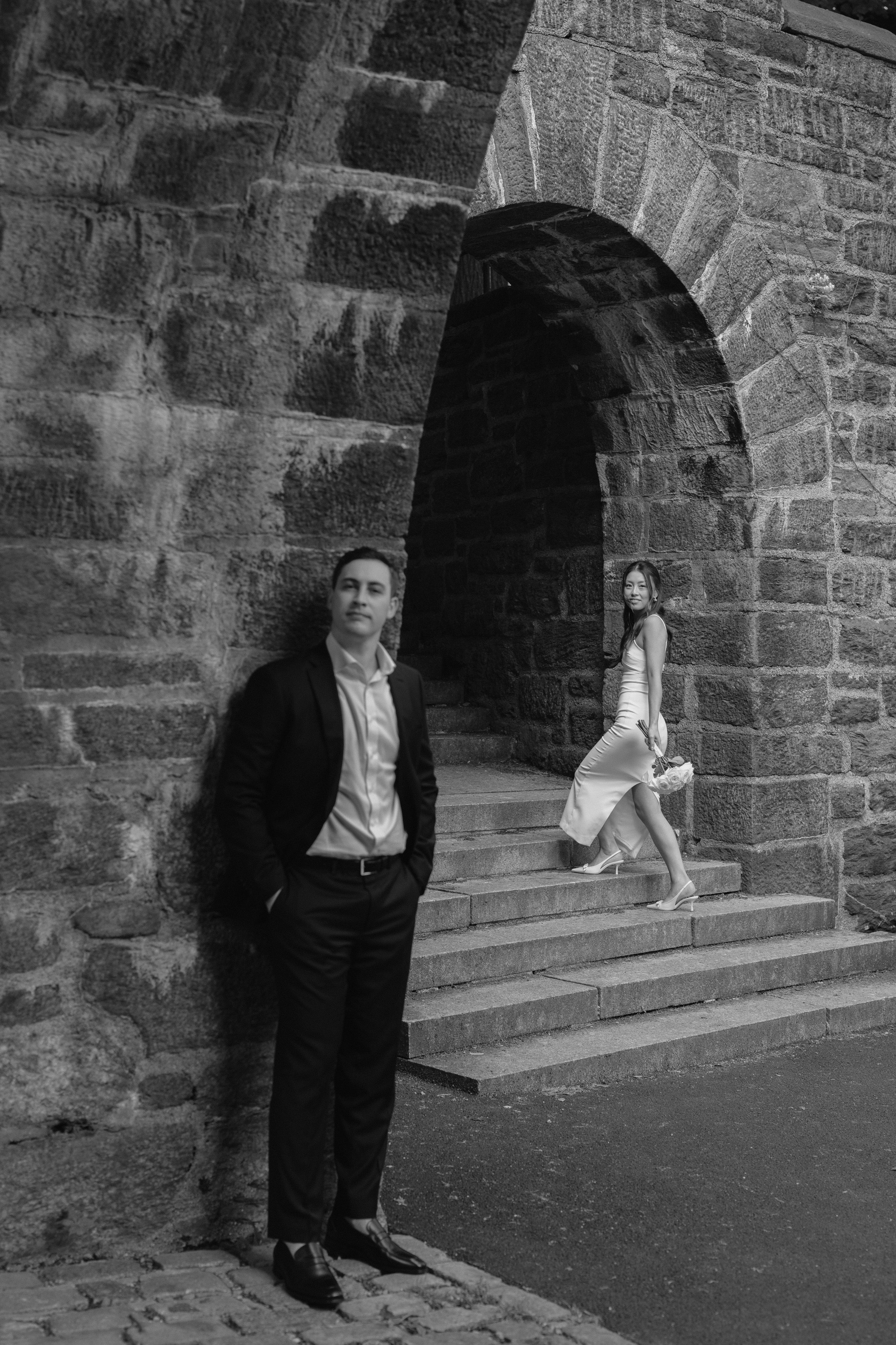 Jennifer & John. Engagement Photoshoot at The Cloisters, Fort Tryon Park