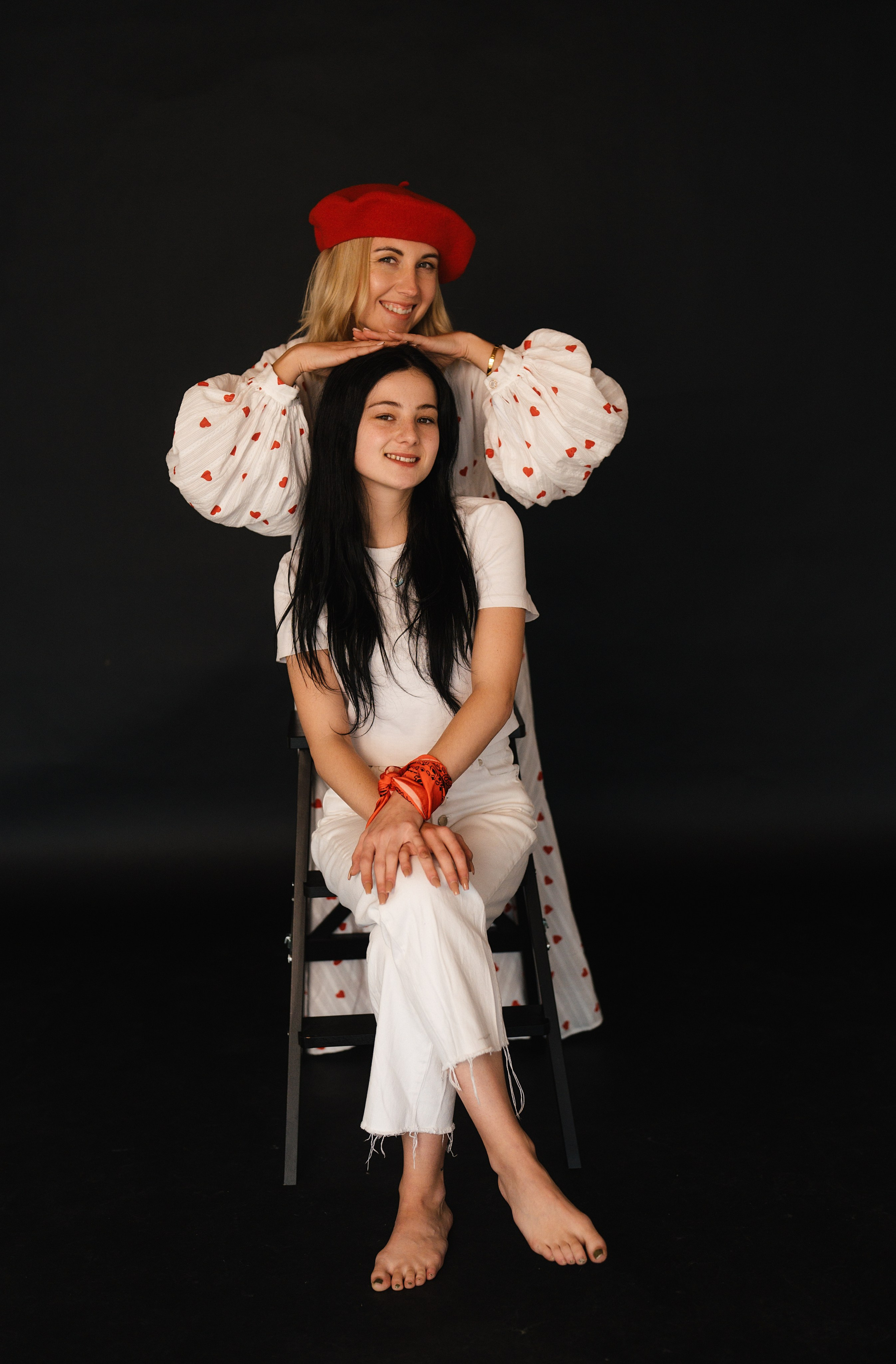 Three Hearts. Family, conceptual women portrait photograher in Geneva, Switzerland