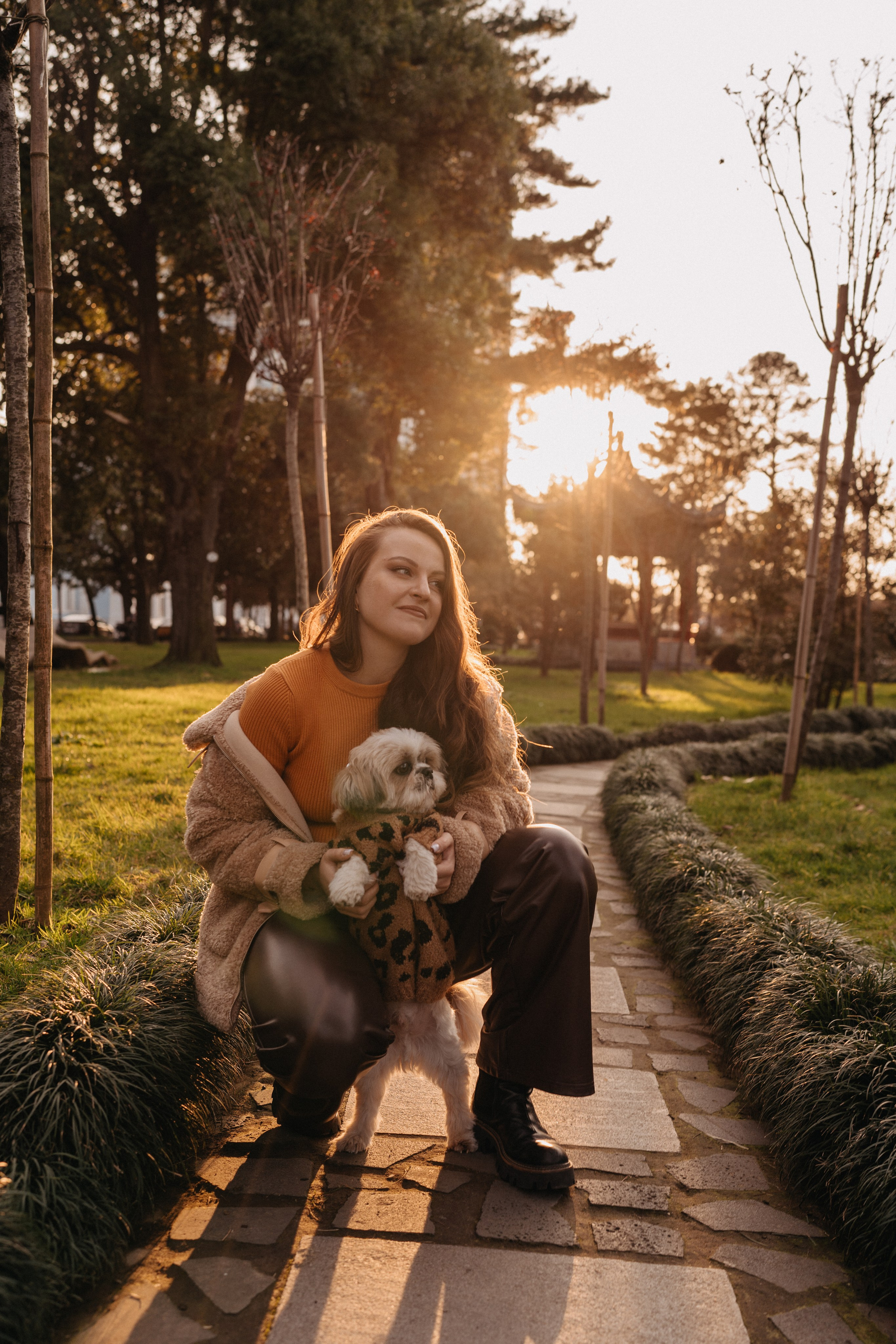 Фотосессия с собакой в Батуми. Портретный и свадебный фотограф в Батуми Валерия Азаренко