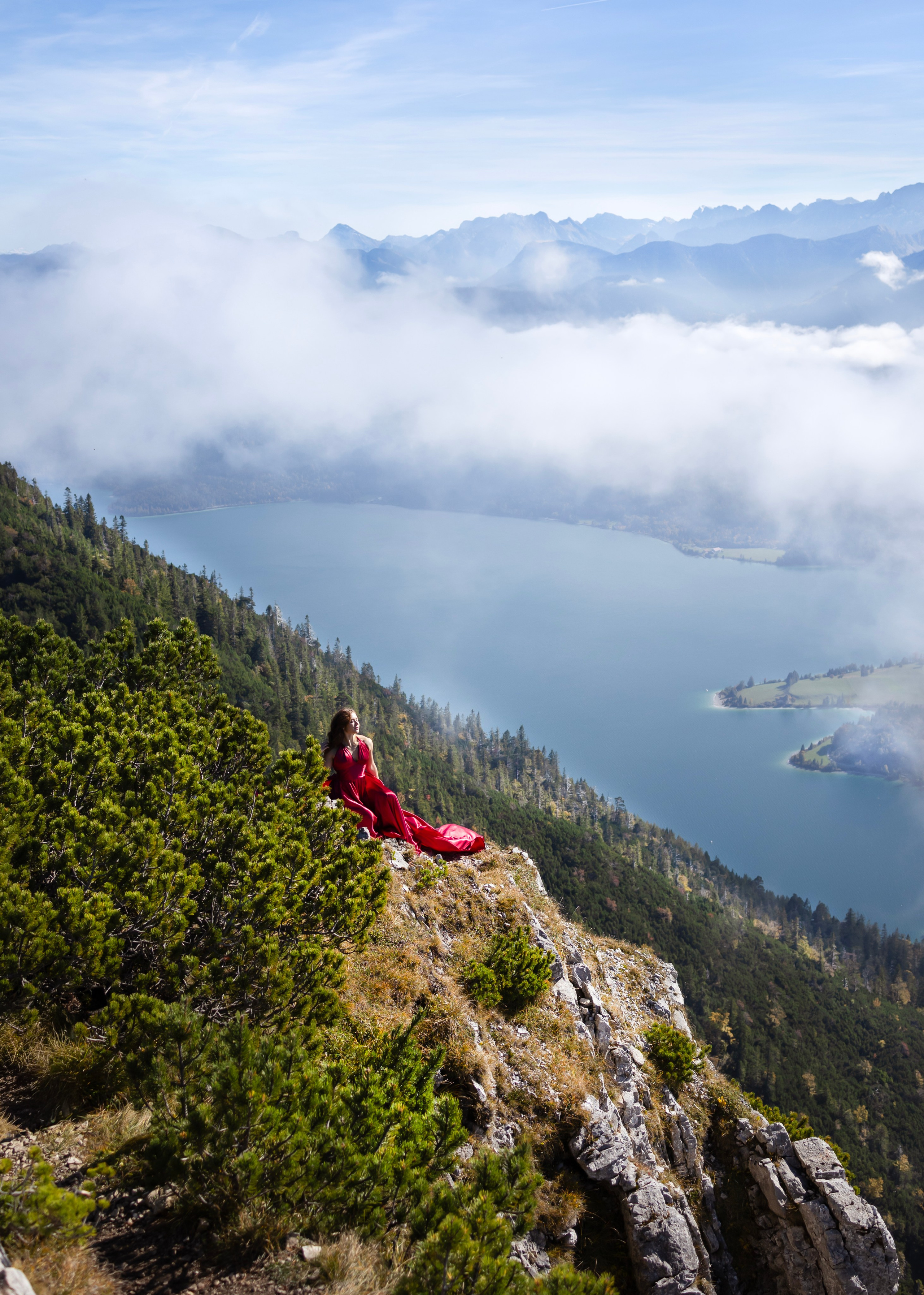 Shooting in the mountains. Photographer in Munich